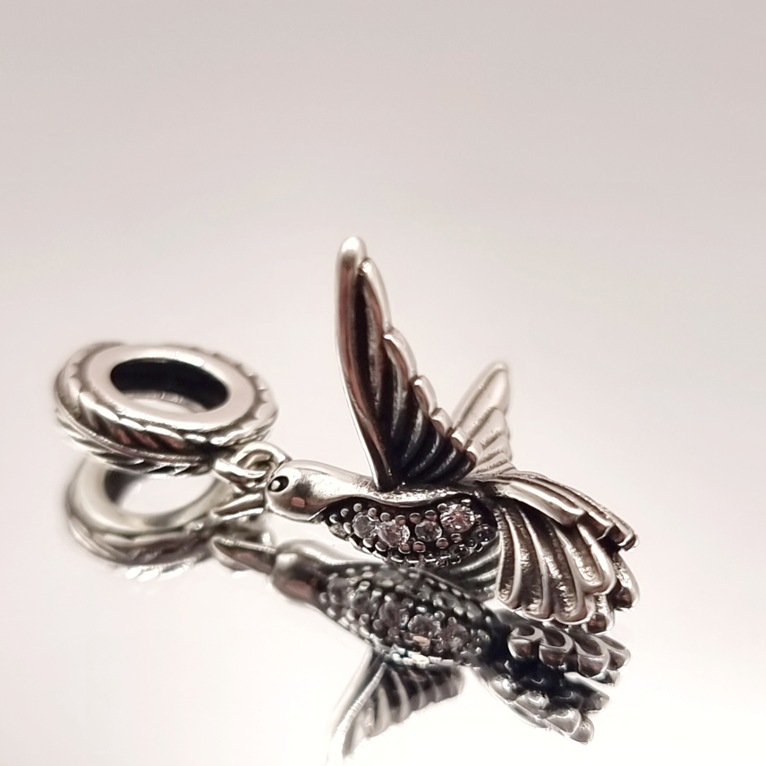 Charm Colibrí en Plata 925 -2