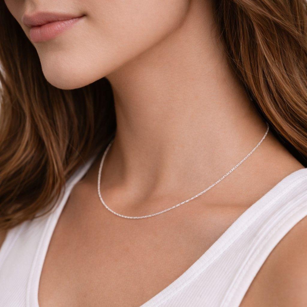 Cadena Cartier 1.2 mm 50 cm Unisex en Plata 925 -2