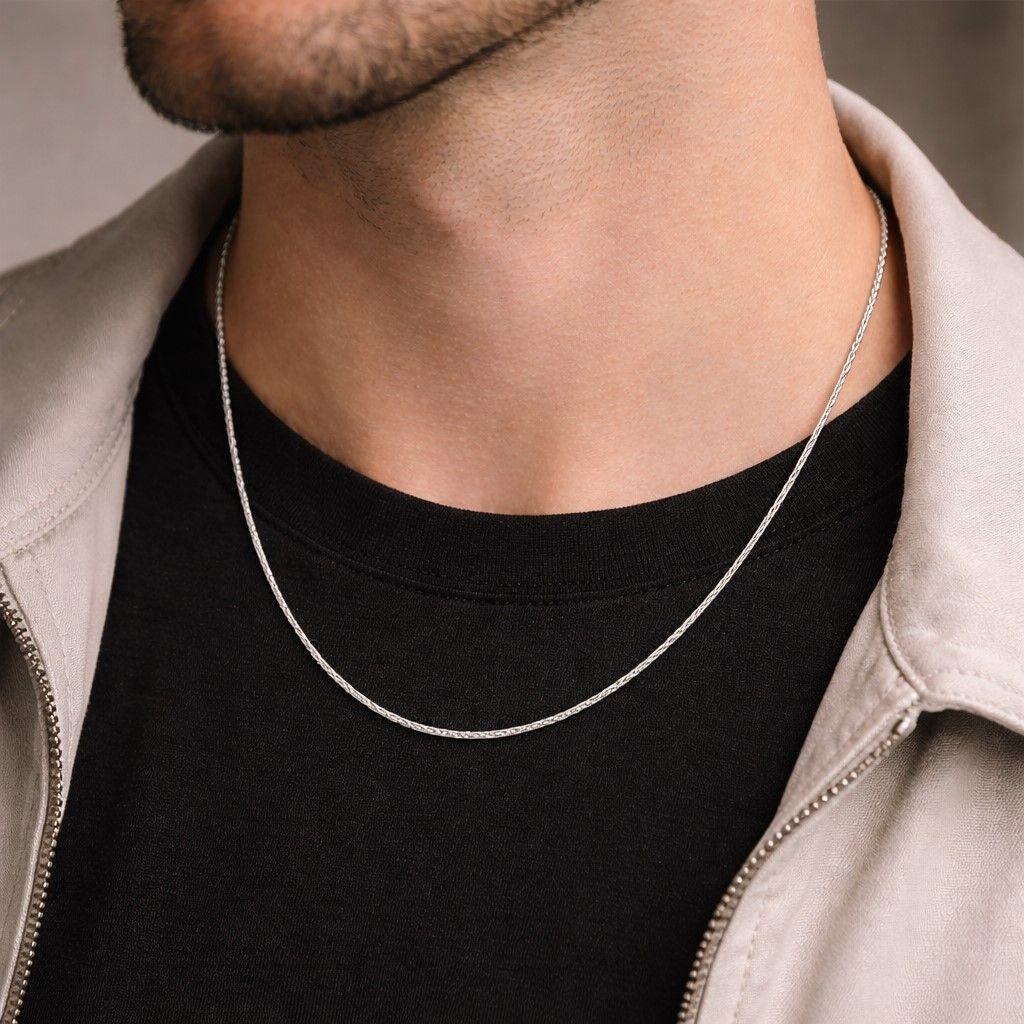 Cadena Cartier 1.2 mm 50 cm Unisex en Plata 925 -3