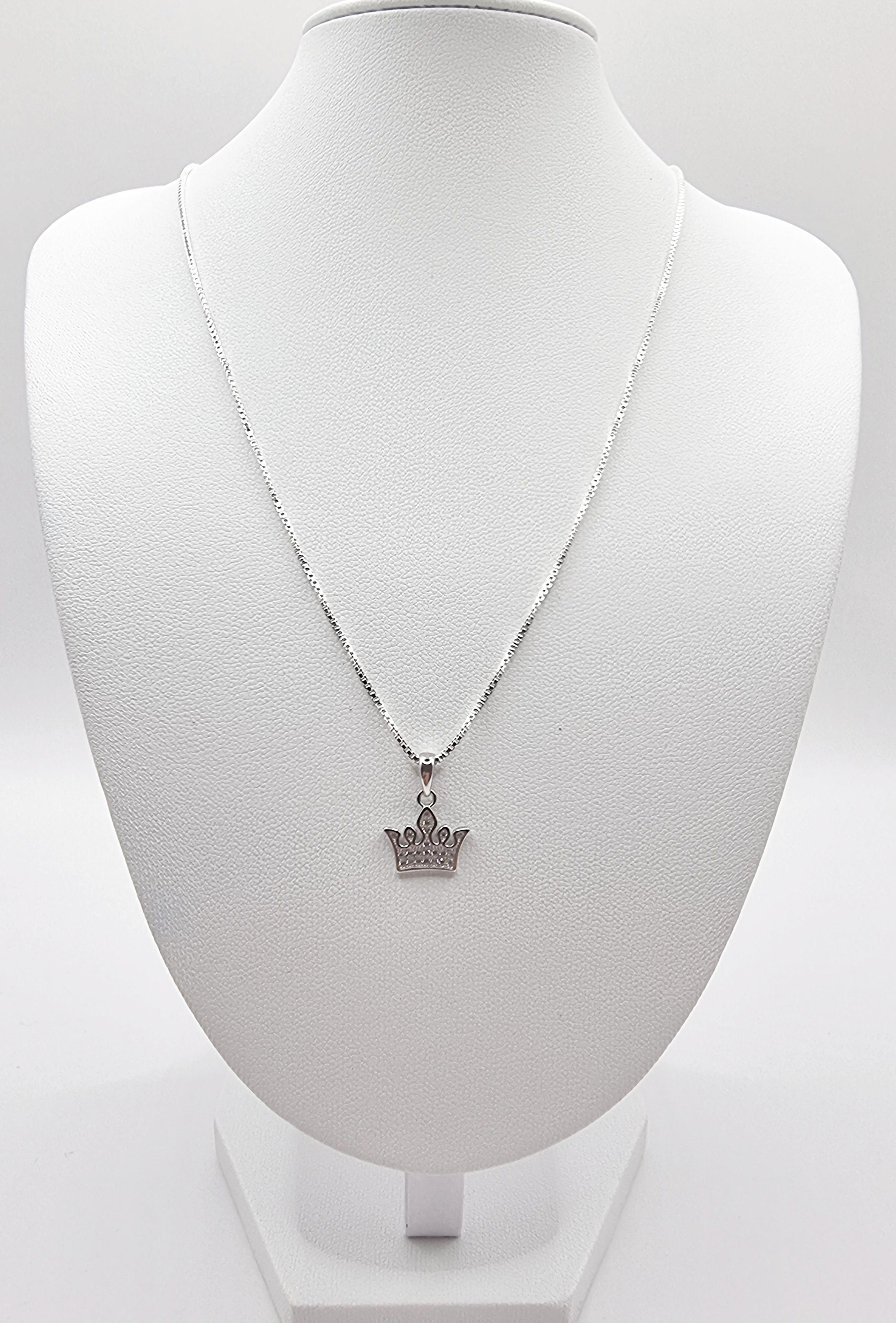 Collar con Corona 11mm en Plata 925-2