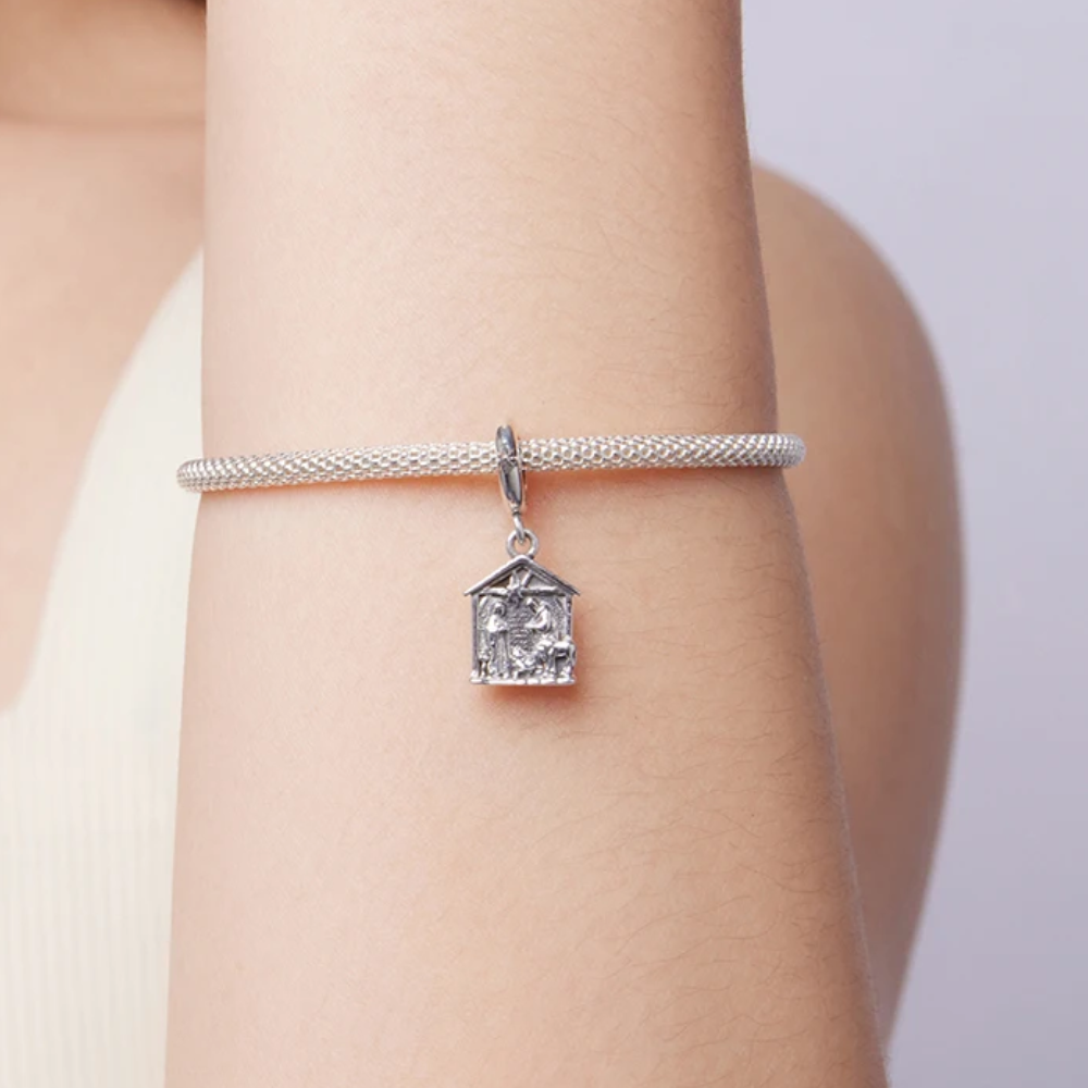 Charm Pesebre Navidad en Plata 925-2