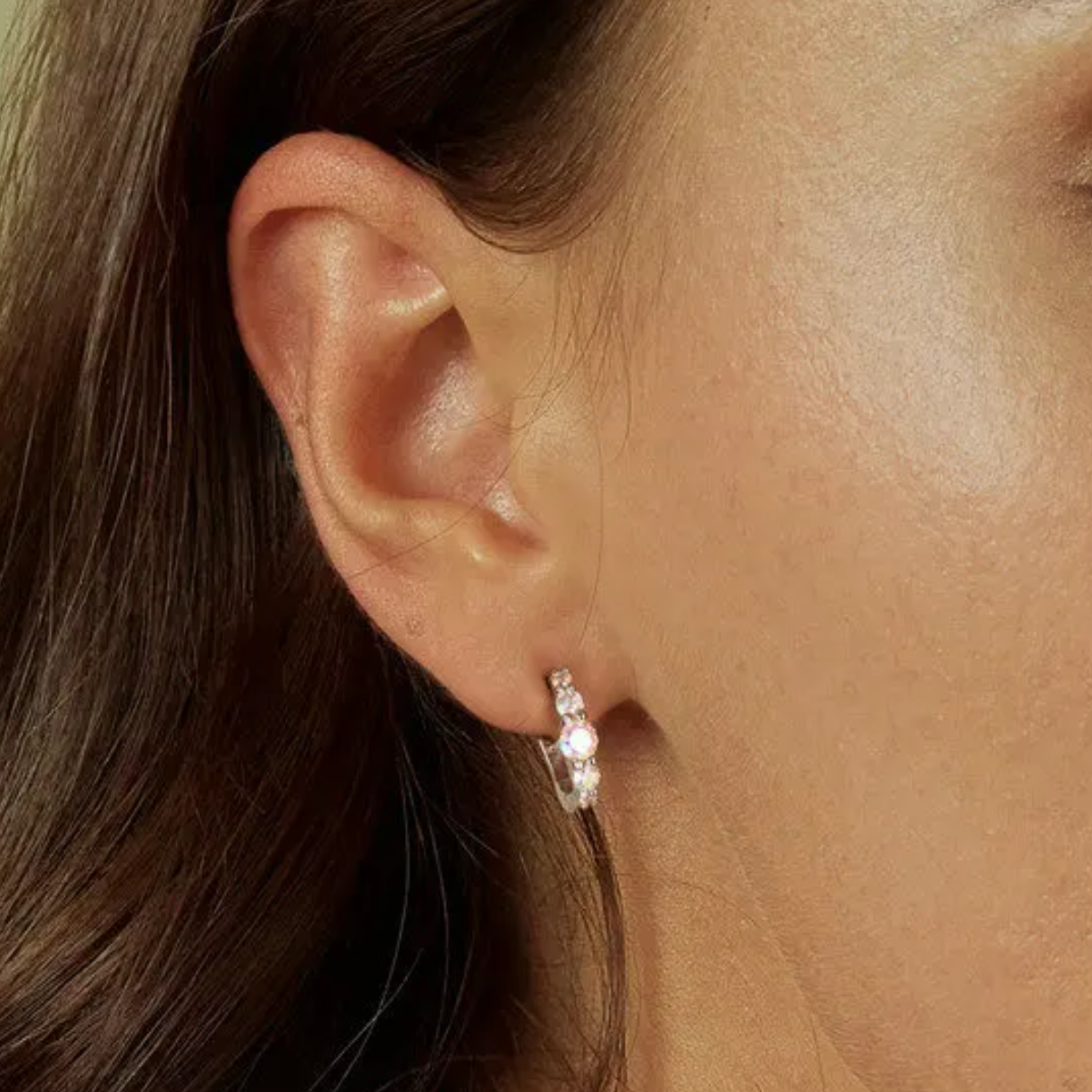 Aros Plata 925 con Circones Aurora Boreal -2