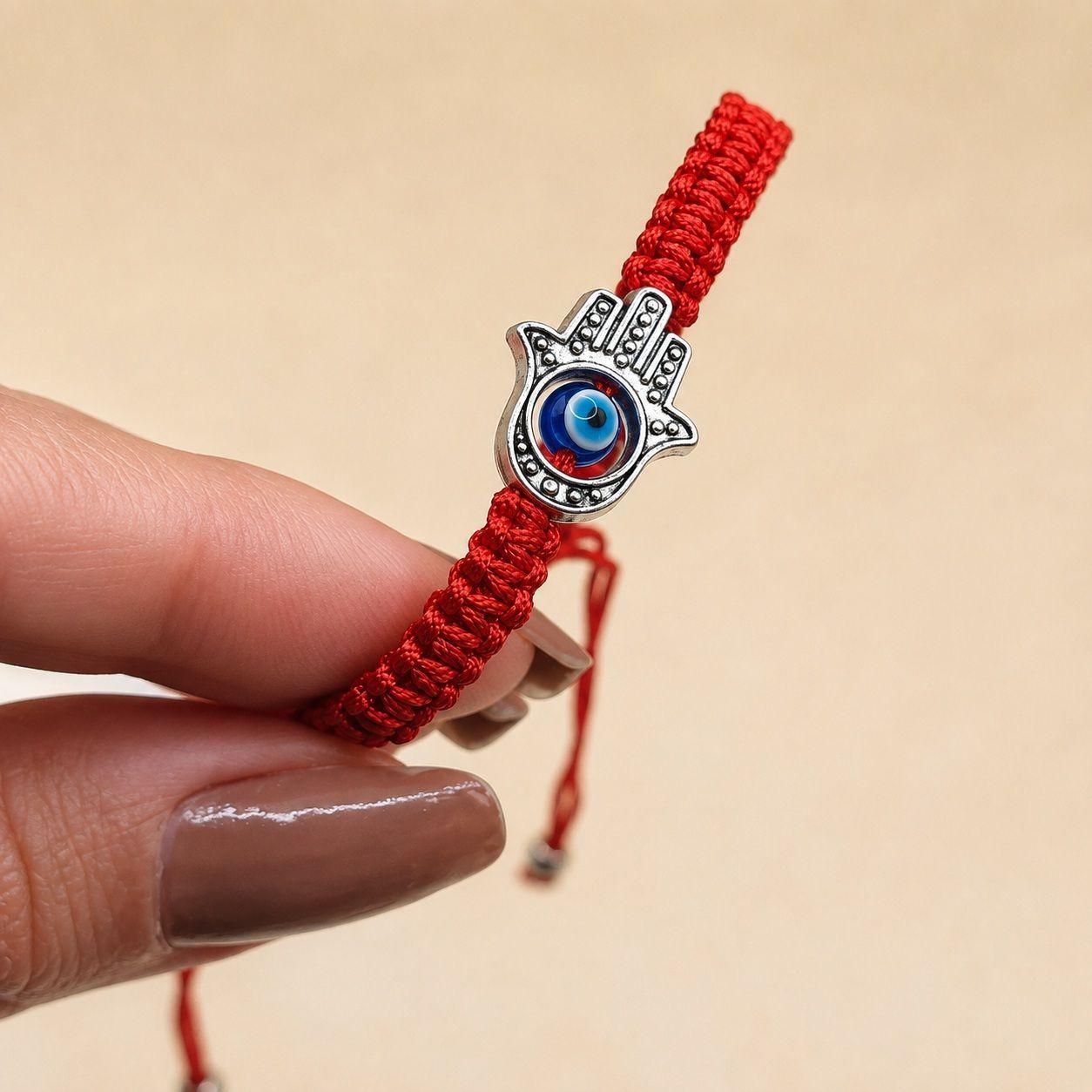 Pulsera Hilo Rojo Mano Fátima Protección-4