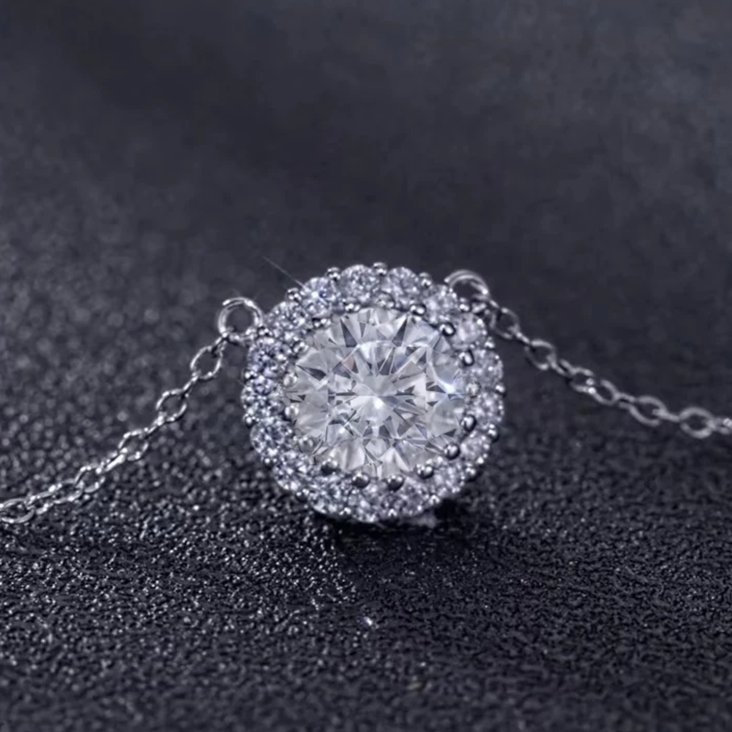 Collar Circón en Plata Ley 925 -2