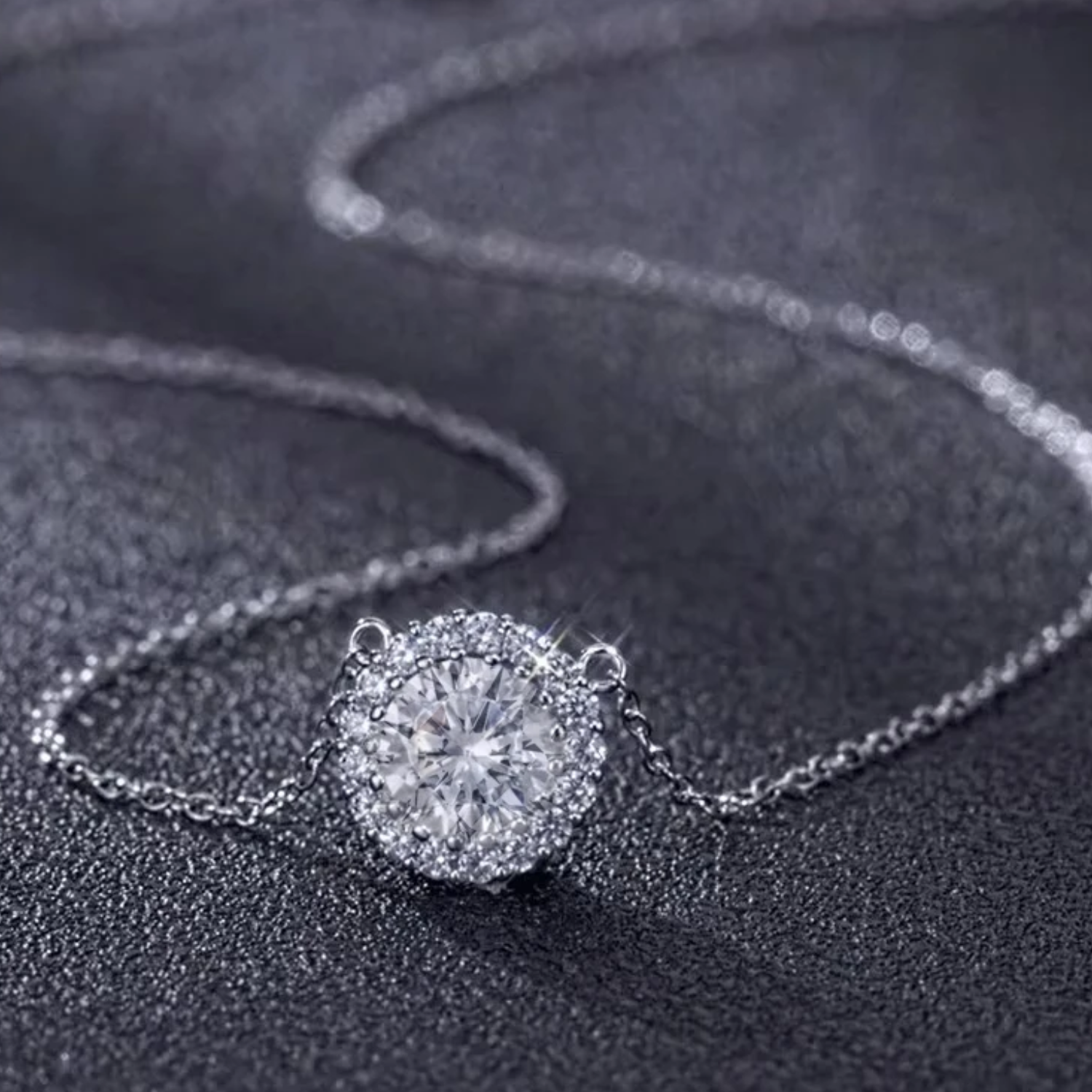 Collar Circón en Plata Ley 925 -3