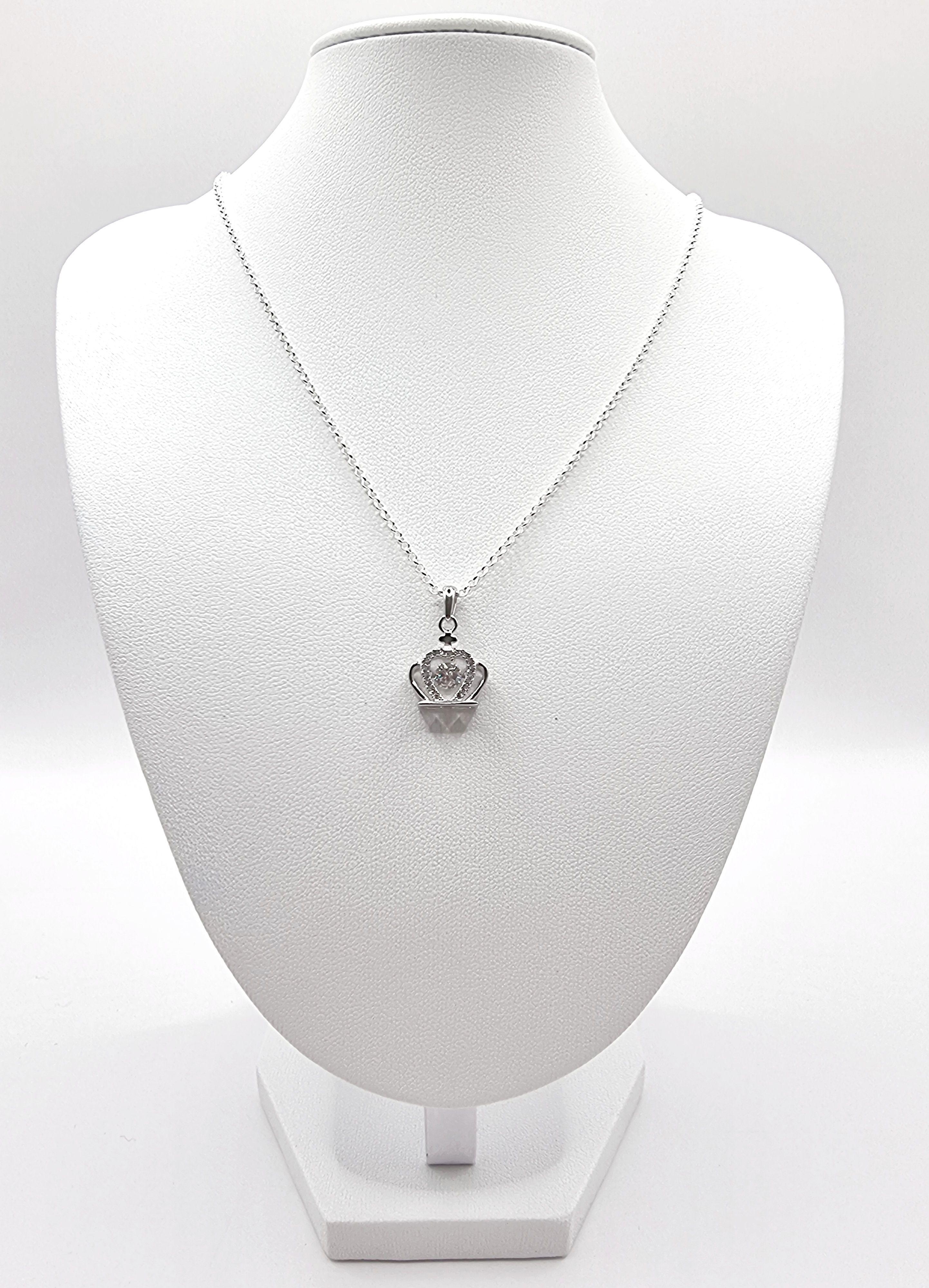 Collar con Corona 15mm en Plata 925 -2