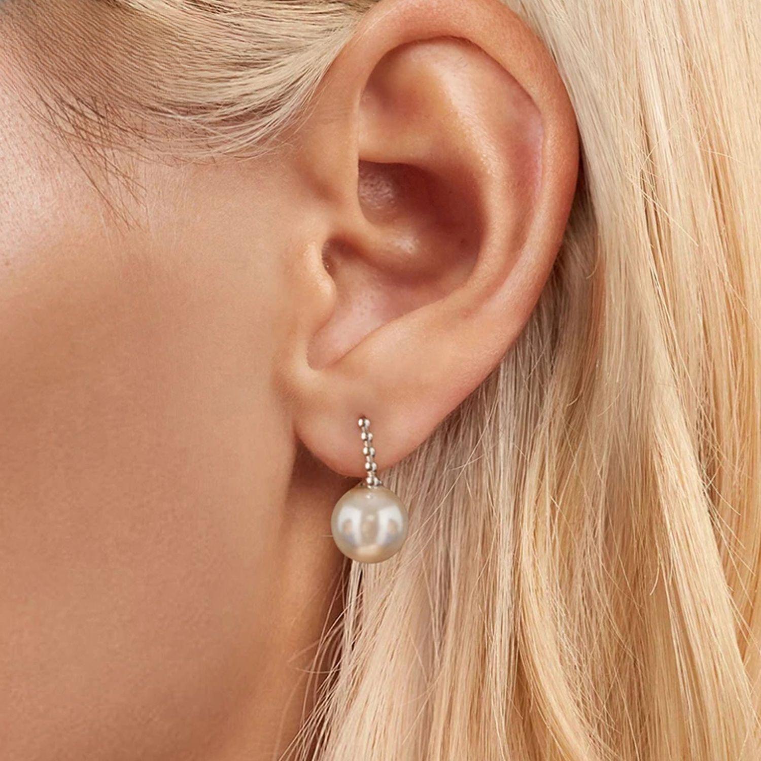 Aros Colgante Perla en Plata 925 -2