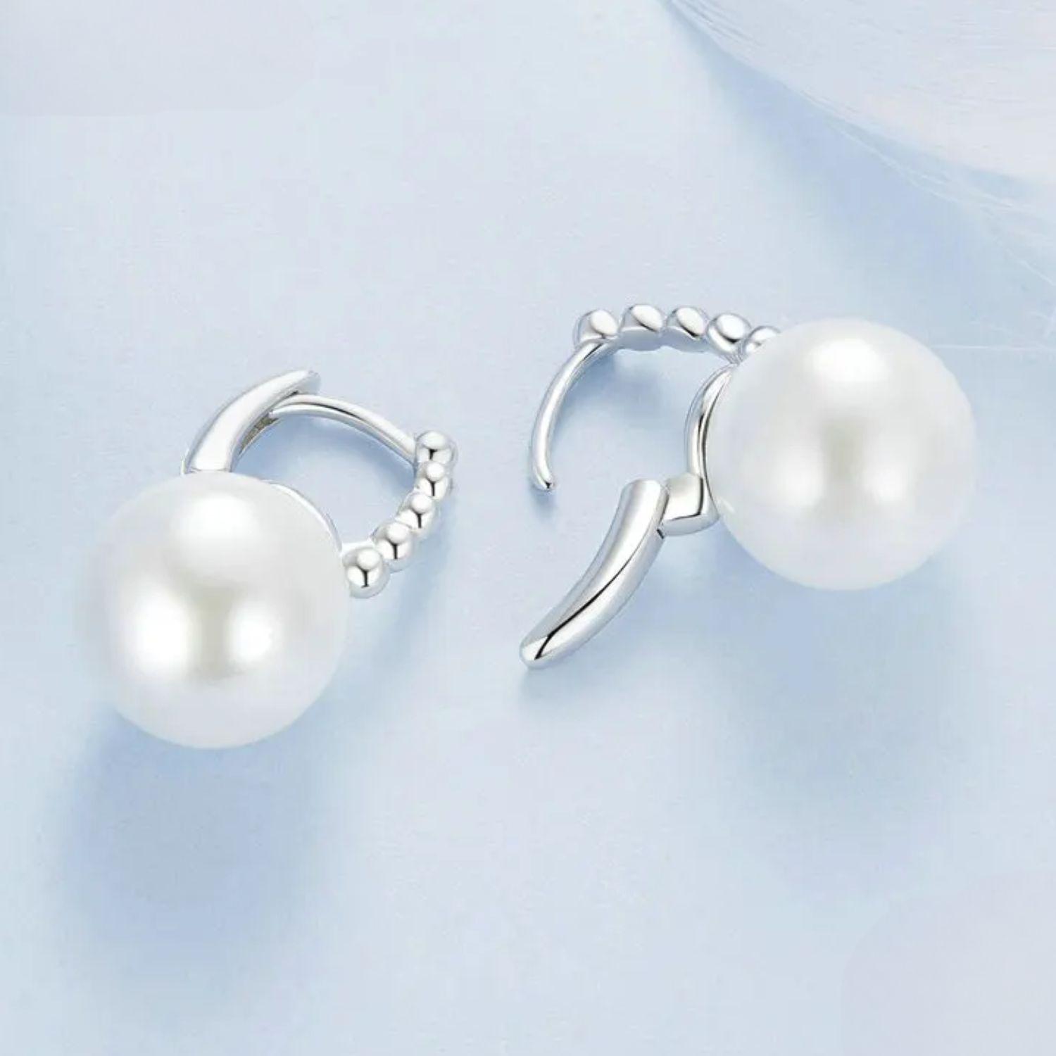 Aros Colgante Perla en Plata 925 -3