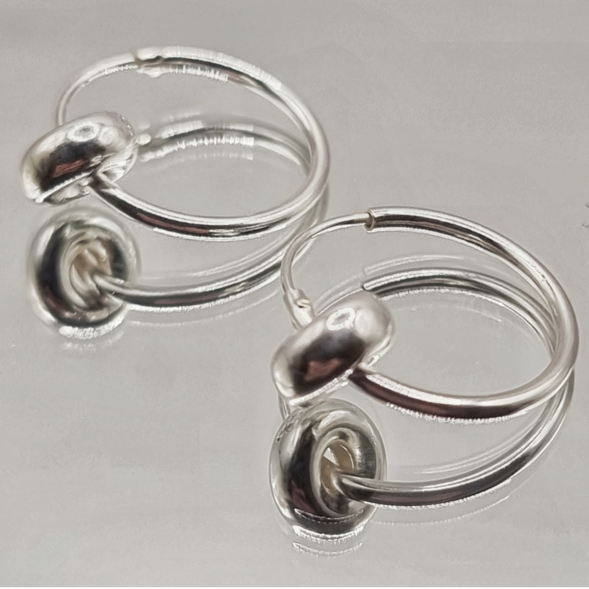 Aros Argolla Túnel Unisex 16 mm en Plata 925 -2