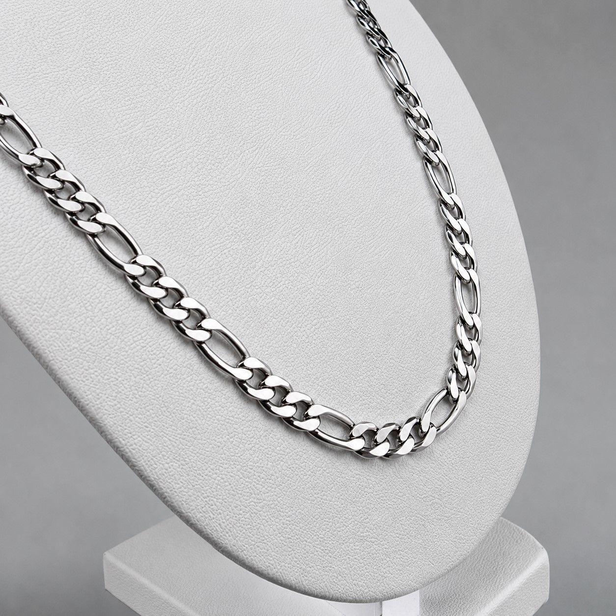 Cadena Cartier Hombre 7mm 70cm Acero Inoxidable  -4