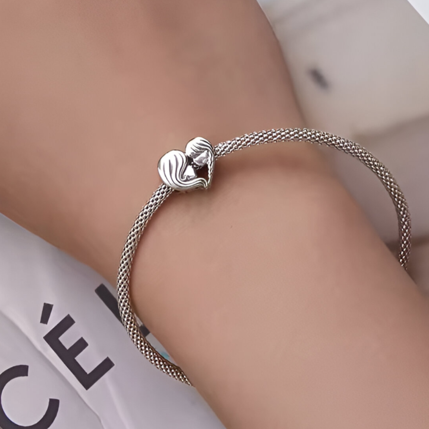 Charm en Plata 925 Madre e Hija-3