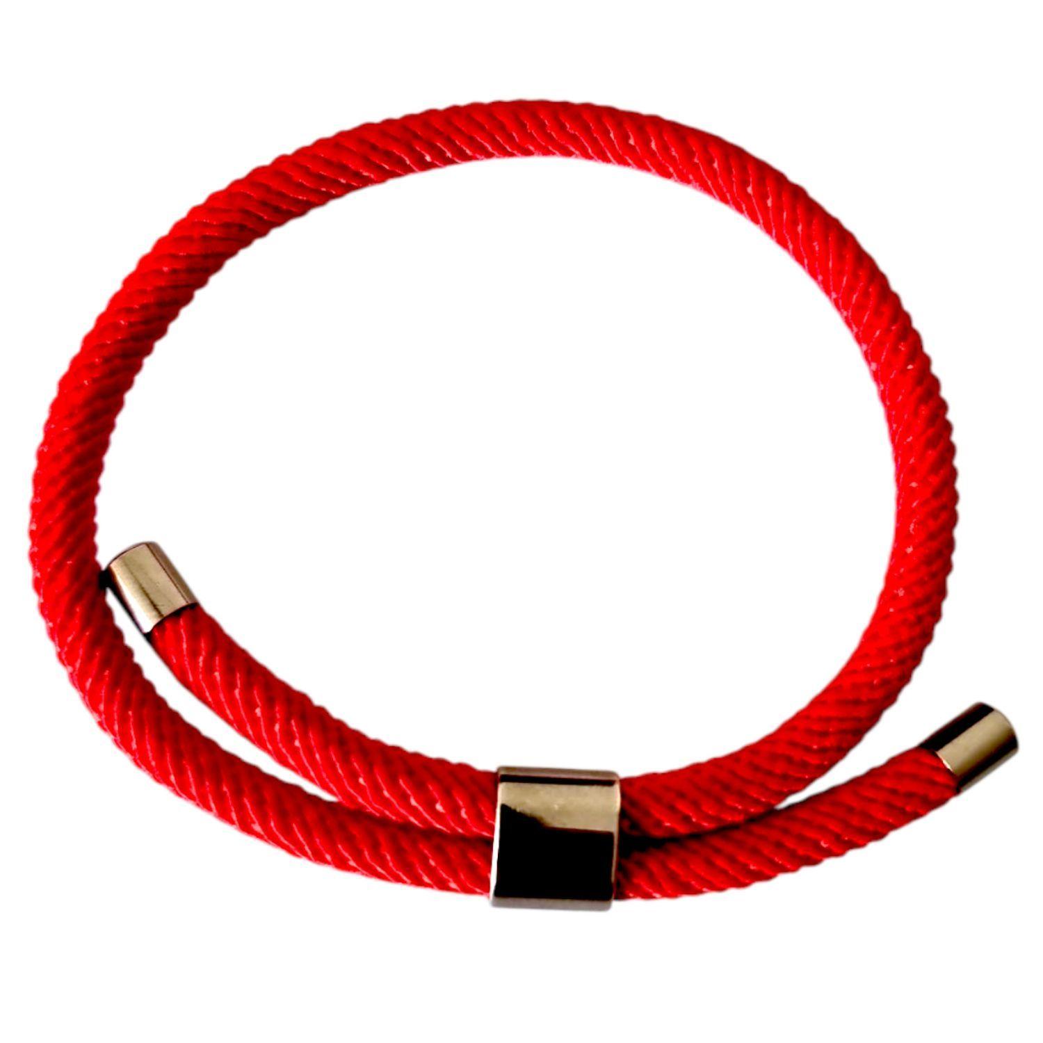 Pulsera Roja Protección Amuleto Ajustable Unisex-2
