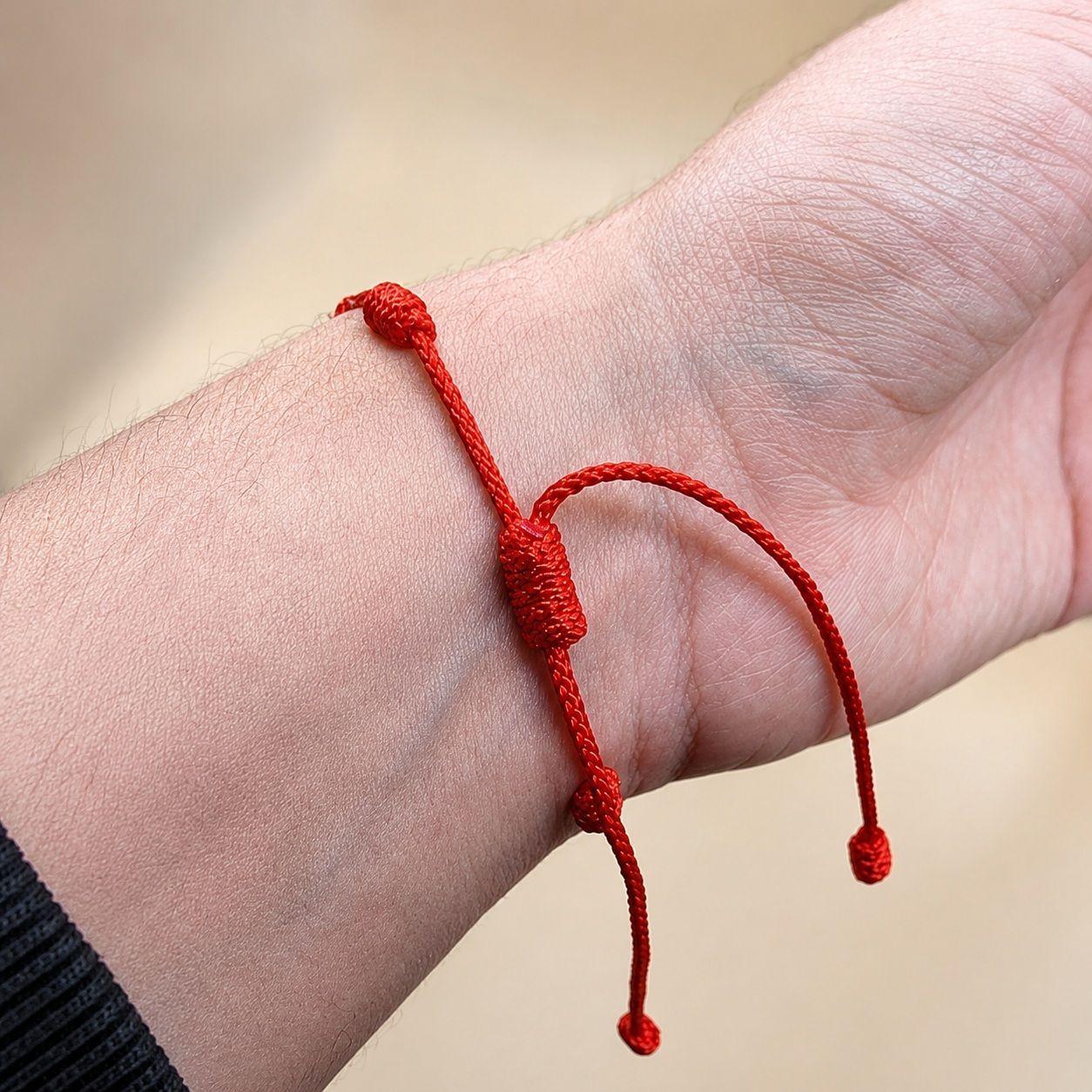 Pulsera Hilo Rojo 7 Nudos Protección Energía Positiva -5