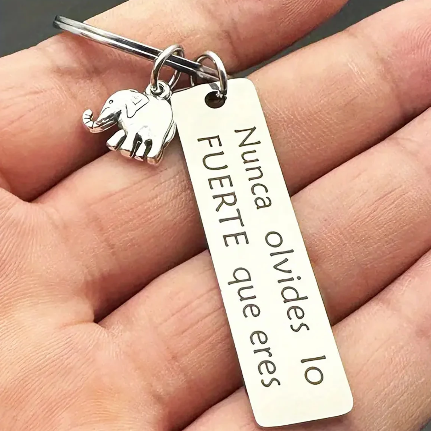 Llavero Motivacional en Acero Inoxidable -3