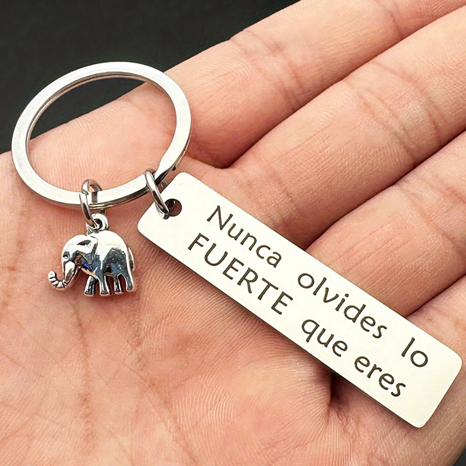 Llavero Motivacional en Acero Inoxidable -4