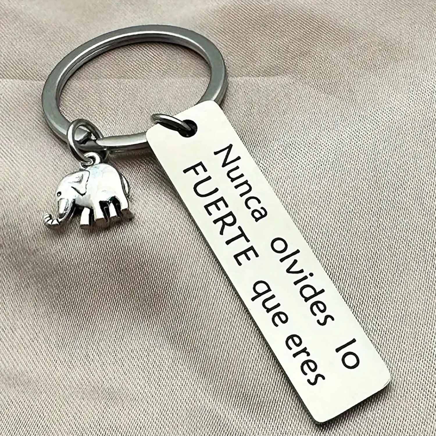 Llavero Motivacional en Acero Inoxidable -6