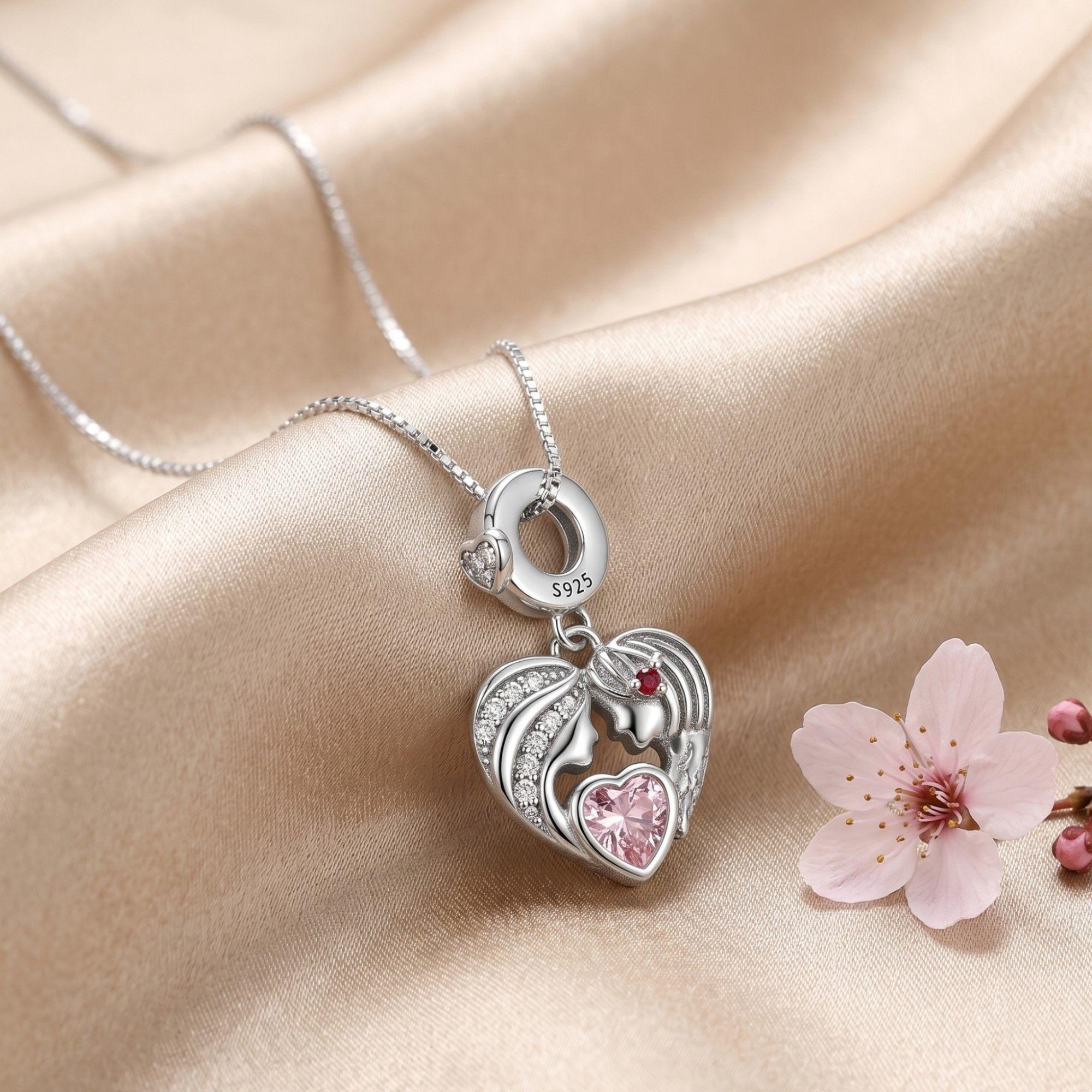 Collar Tierno Mama e Hija Plata Ley 925 -2