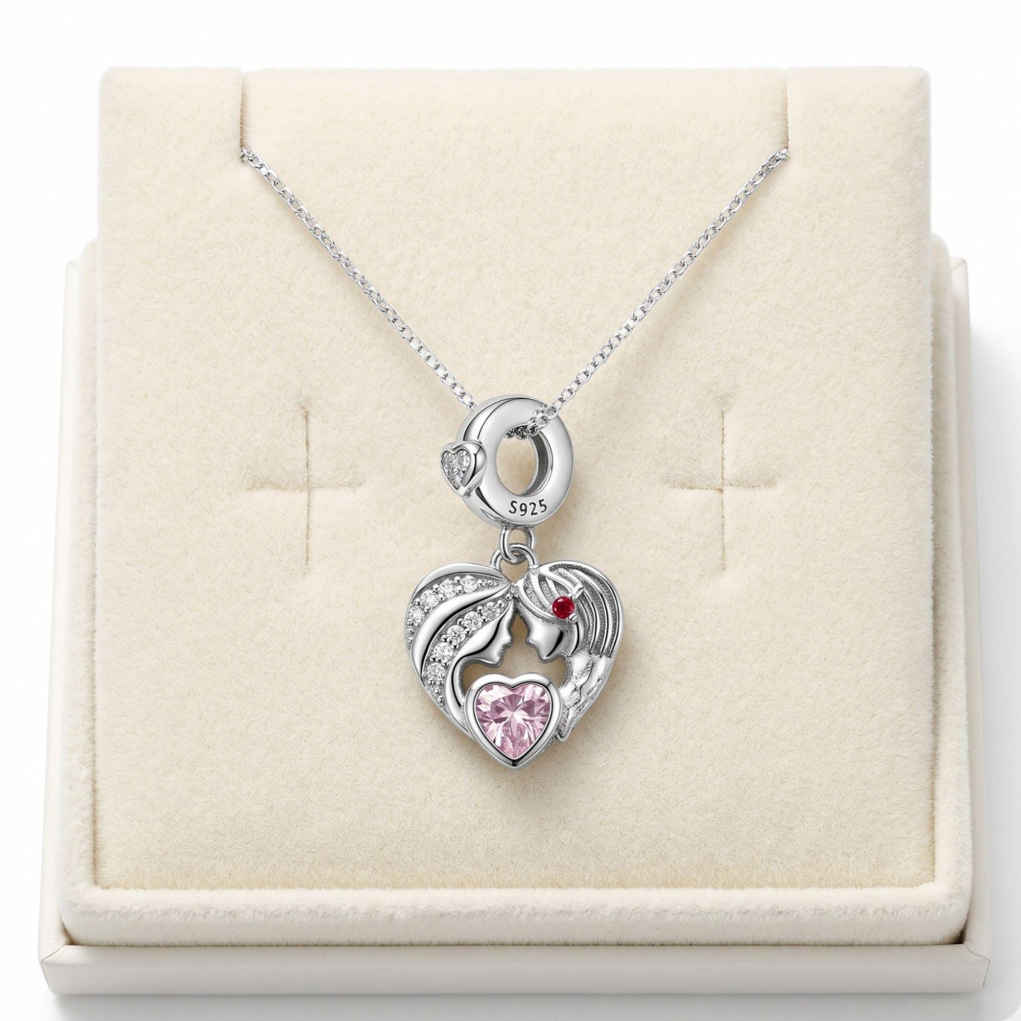 Collar Tierno Mama e Hija Plata Ley 925 -3