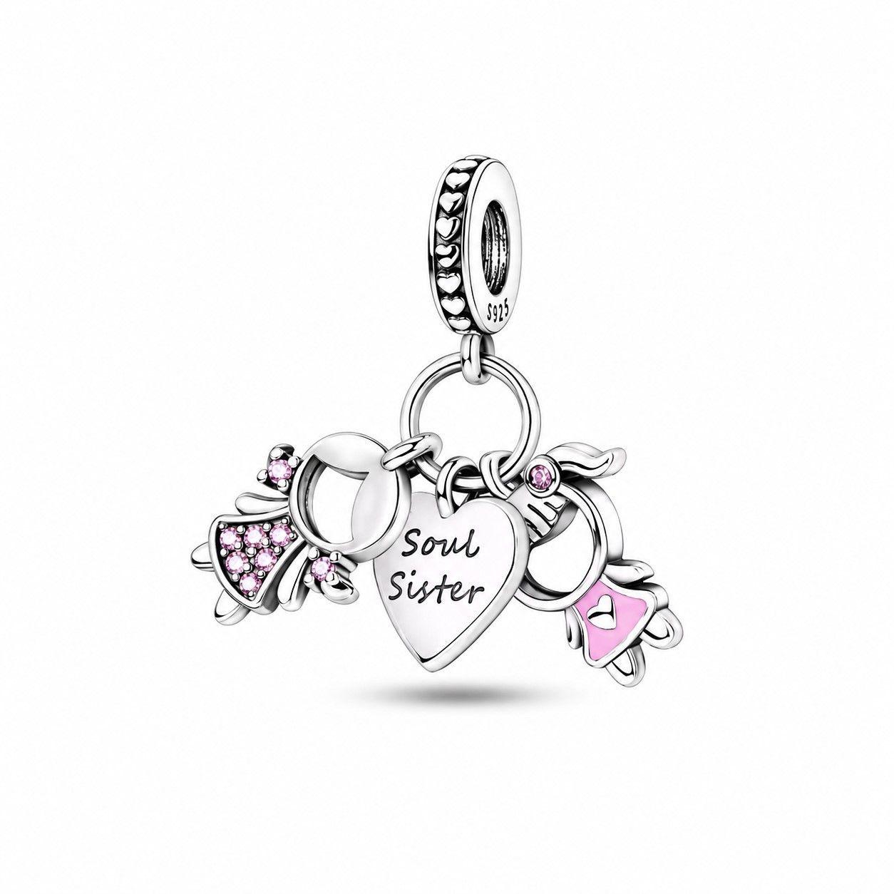 Charm Dije Hermana del Alma Plata 925-0