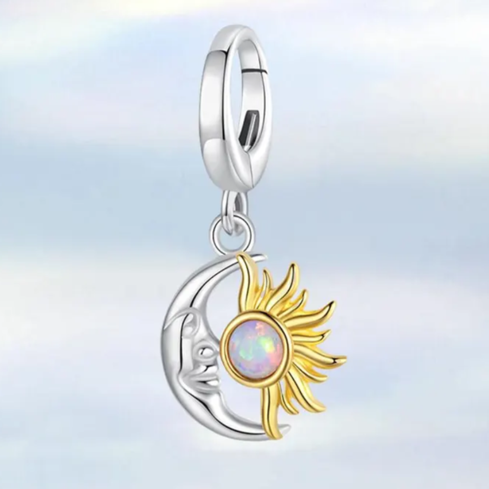 Charm Bohemio Luna Sol Plata 925-2