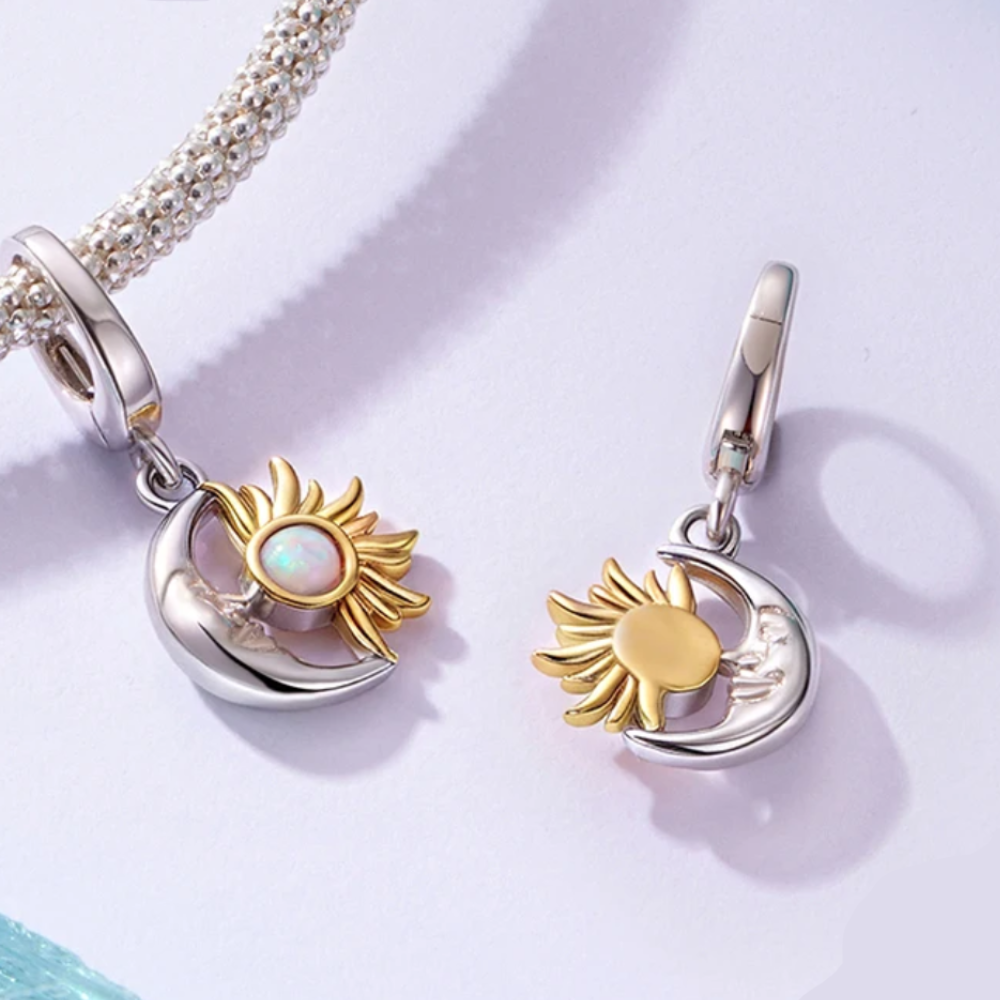 Charm Bohemio Luna Sol Plata 925-4