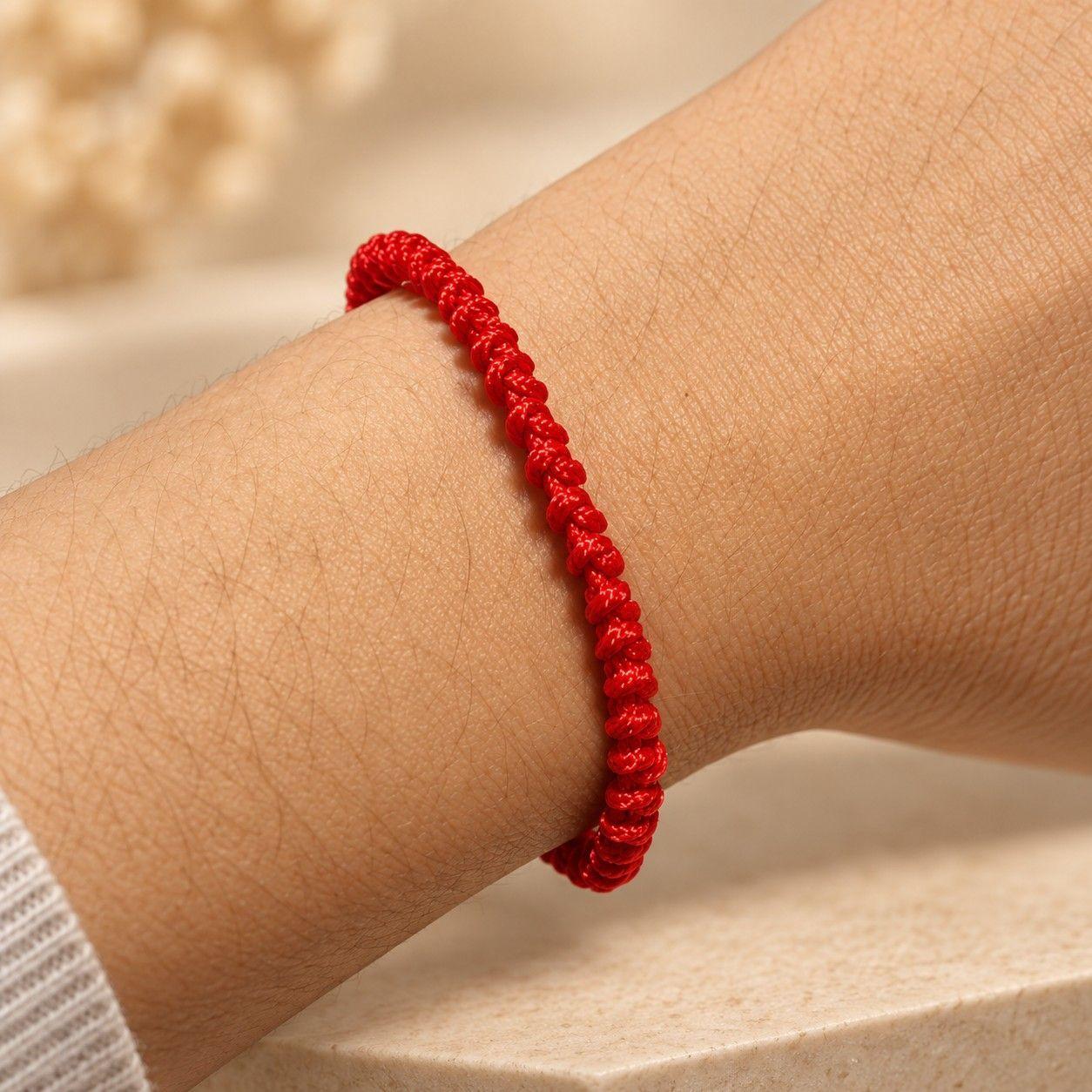 Pulsera Hilo Rojo Amuleto de la Suerte-1