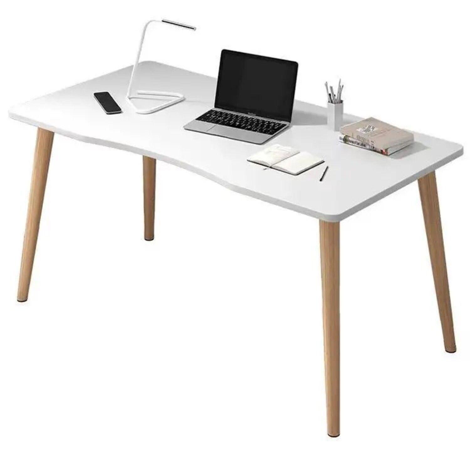 Escritorio Nórdico de Madera Blanco-0