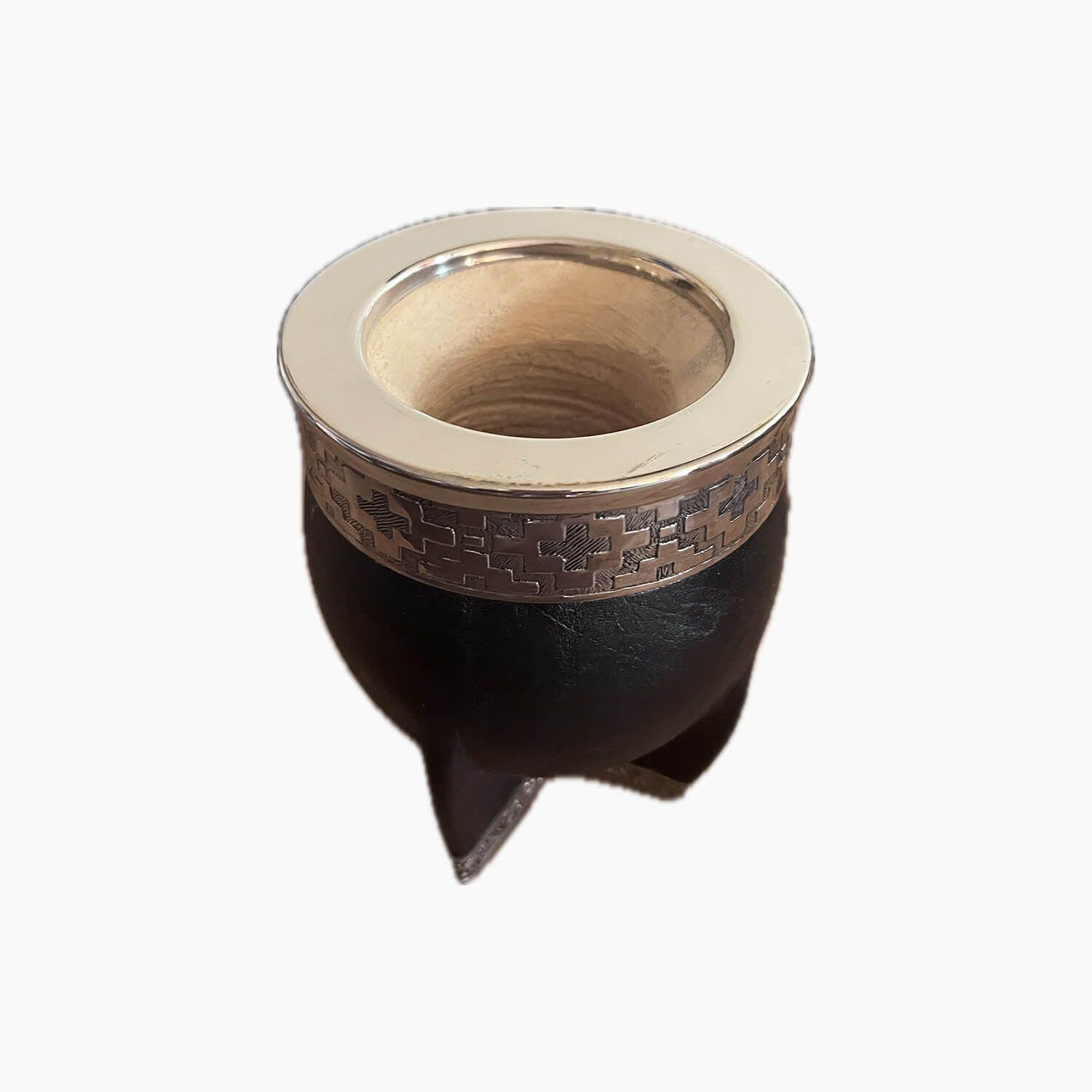 Mate Croco Liso Imperial Negro-0