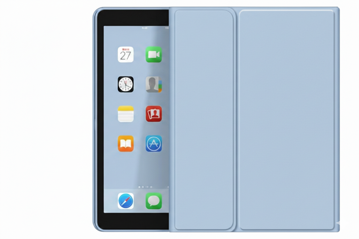 Funda Protector Celeste Con teclado Para IPAD 10.9 (2022)-1