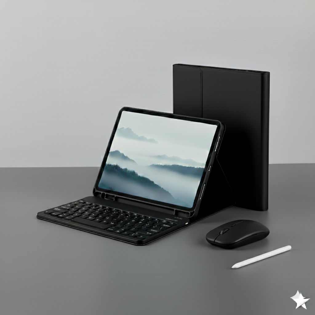 PACK SMART IPAD 10.5 Funda + teclado mouse y lápiz táctil-0