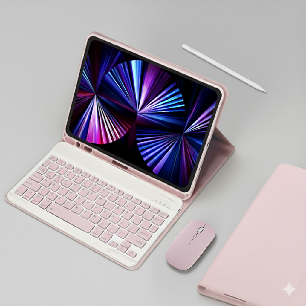 PACK SMART IPAD 10.5 Funda + teclado mouse y lápiz táctil-0