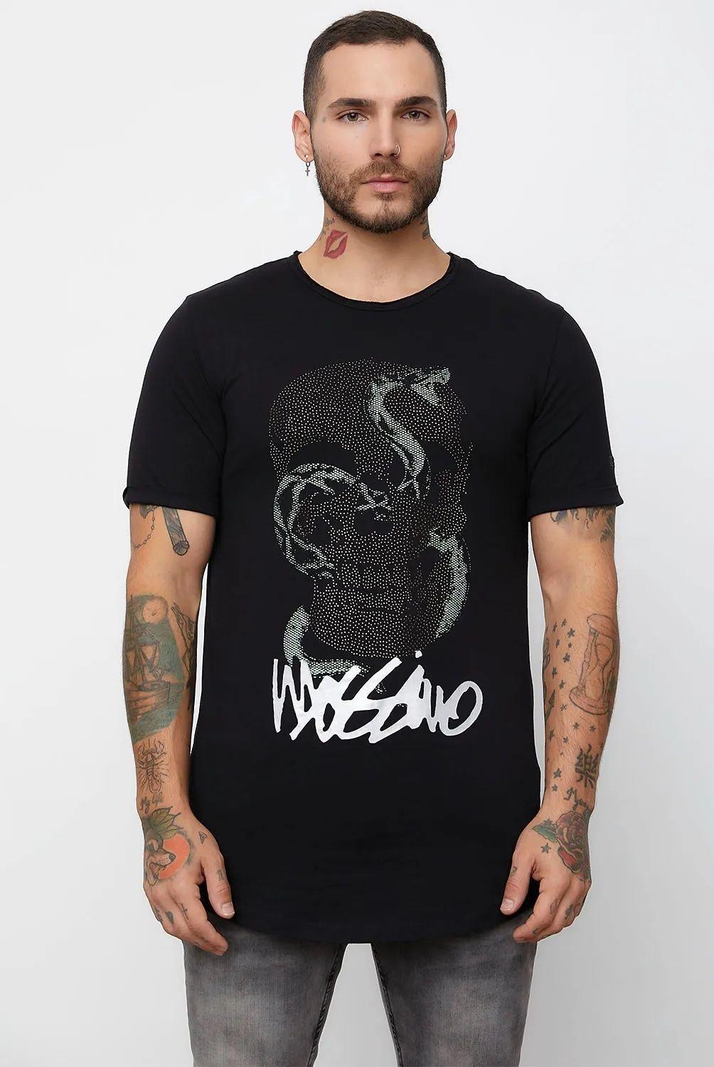 MOSSIMO Polera larga fit Manga Corta Hombre -0