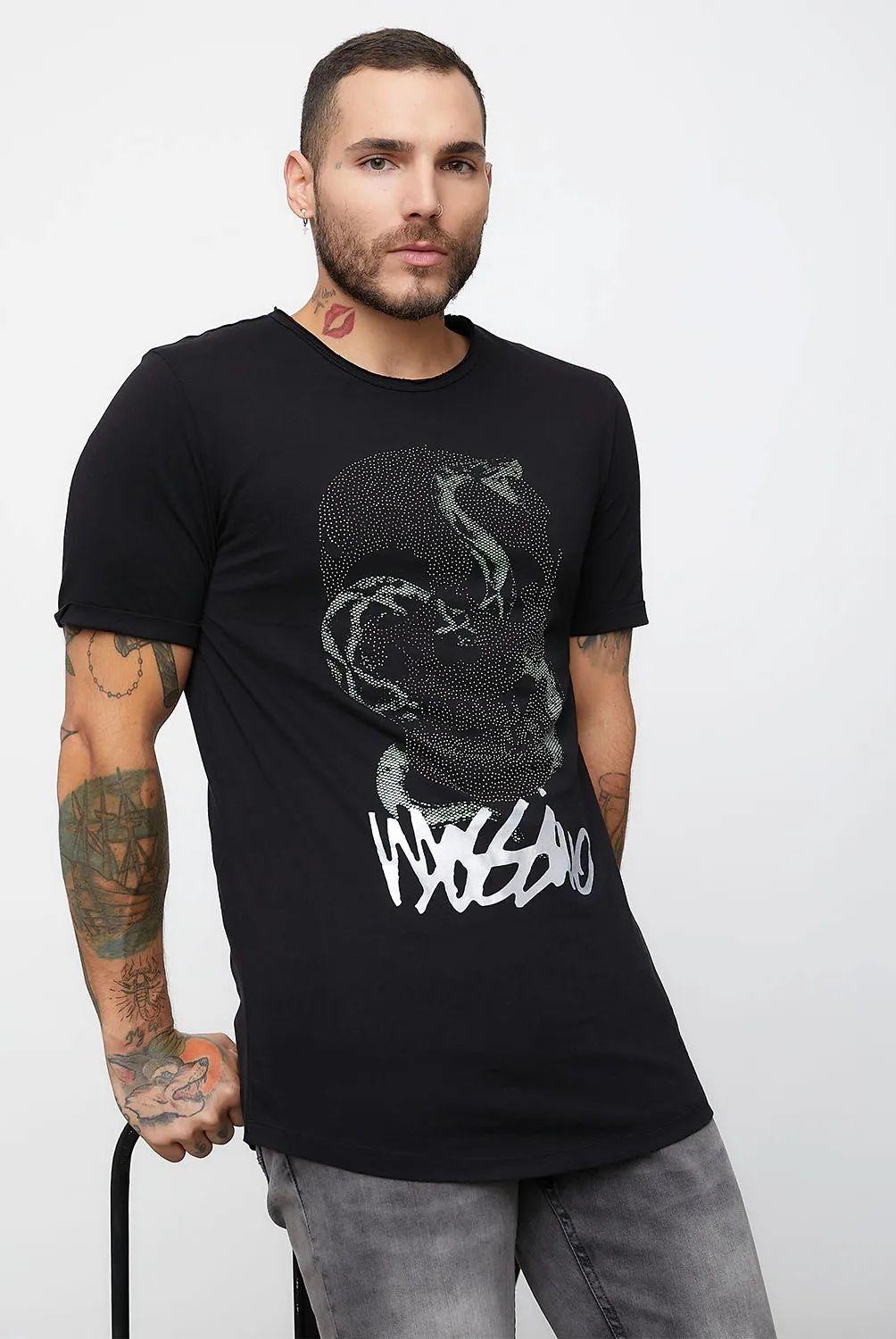 MOSSIMO Polera larga fit Manga Corta Hombre -1