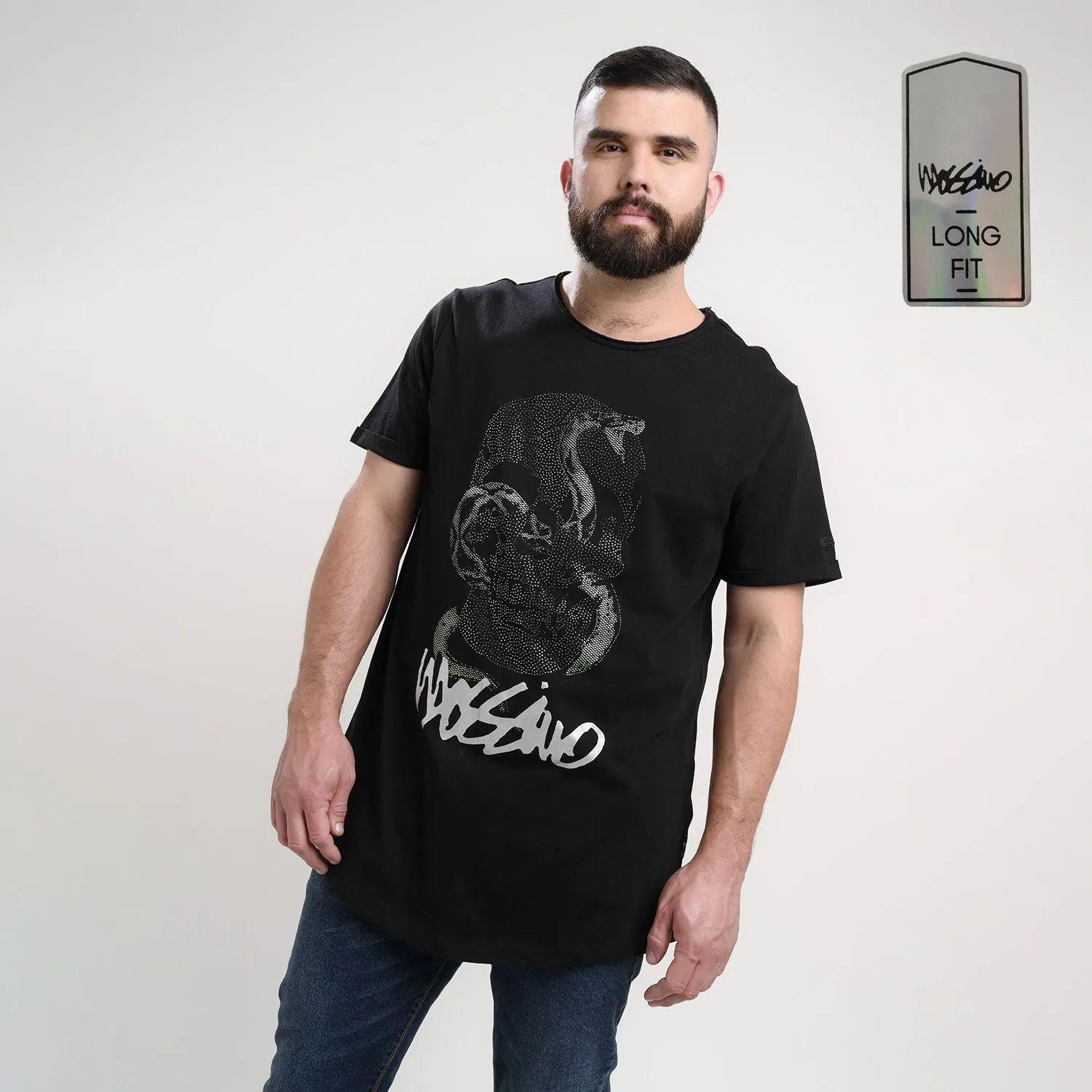 MOSSIMO Polera larga fit Manga Corta Hombre -3