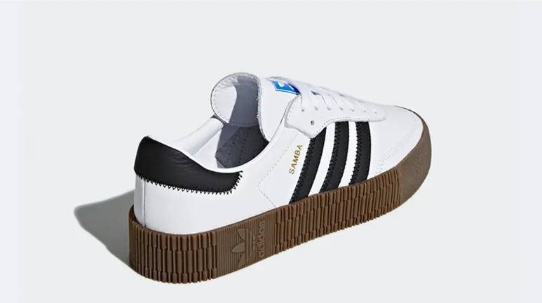 Zapatilla Adidas Sambarose Plataforma Mujer Blanco AQ1134-2