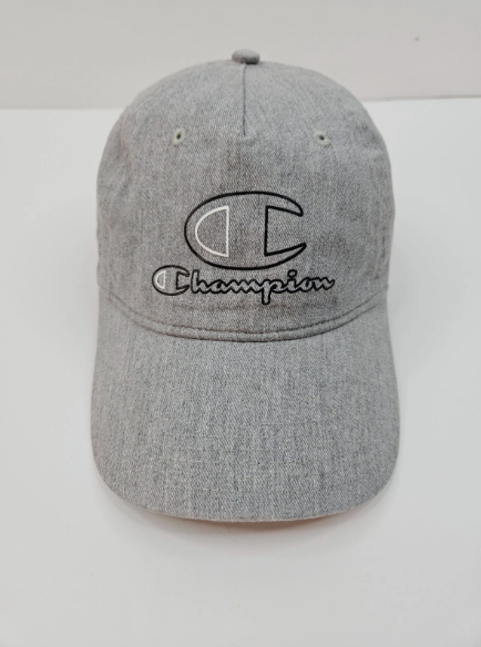 Hat cap Champion Grey Baseball Adults One Size Fits Most-2
