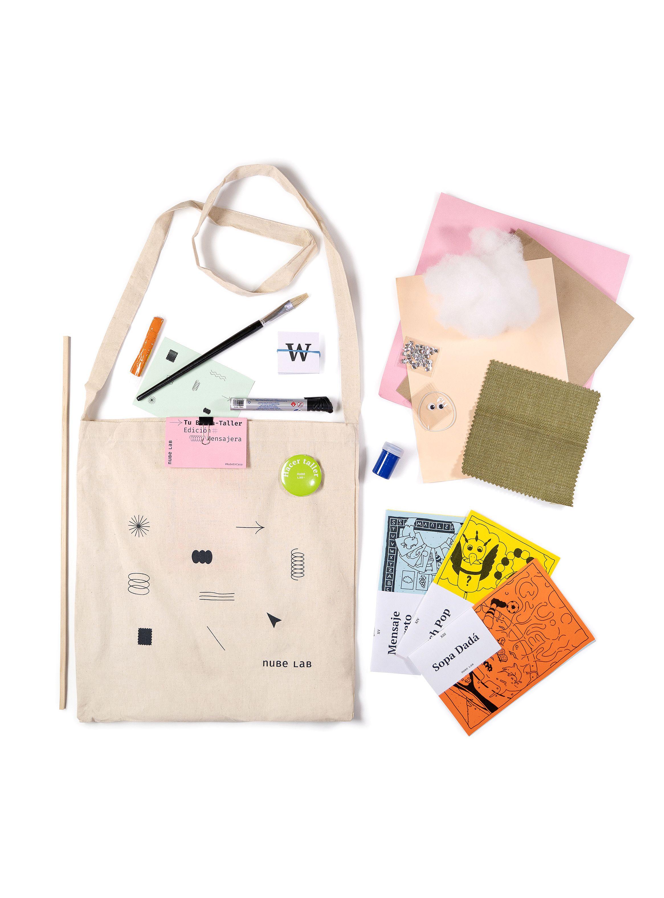 Bolsa Taller Mensajera NubeLab actividades artísticas Niños -1