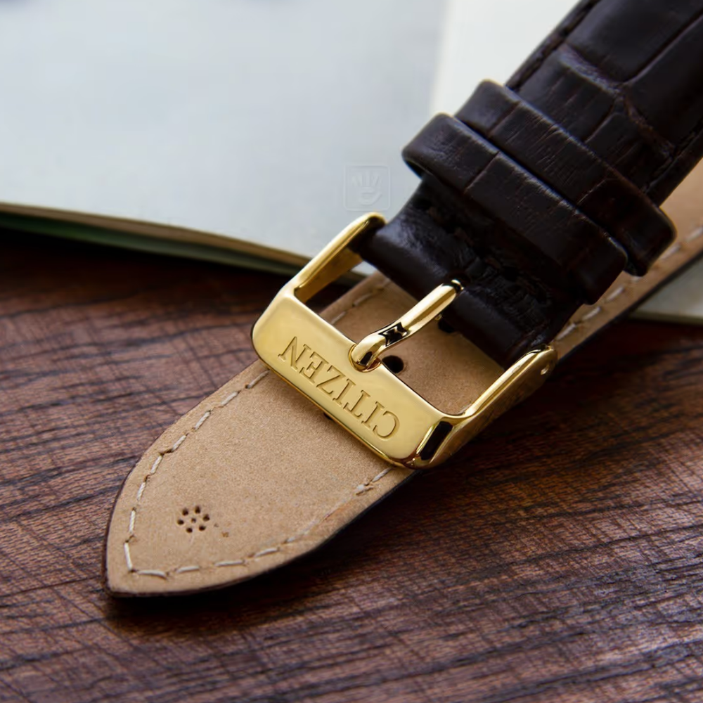  RELOJ CITIZEN BI5002-14A HOMBRE QUARTZ DORADO CORREA CUERO-3