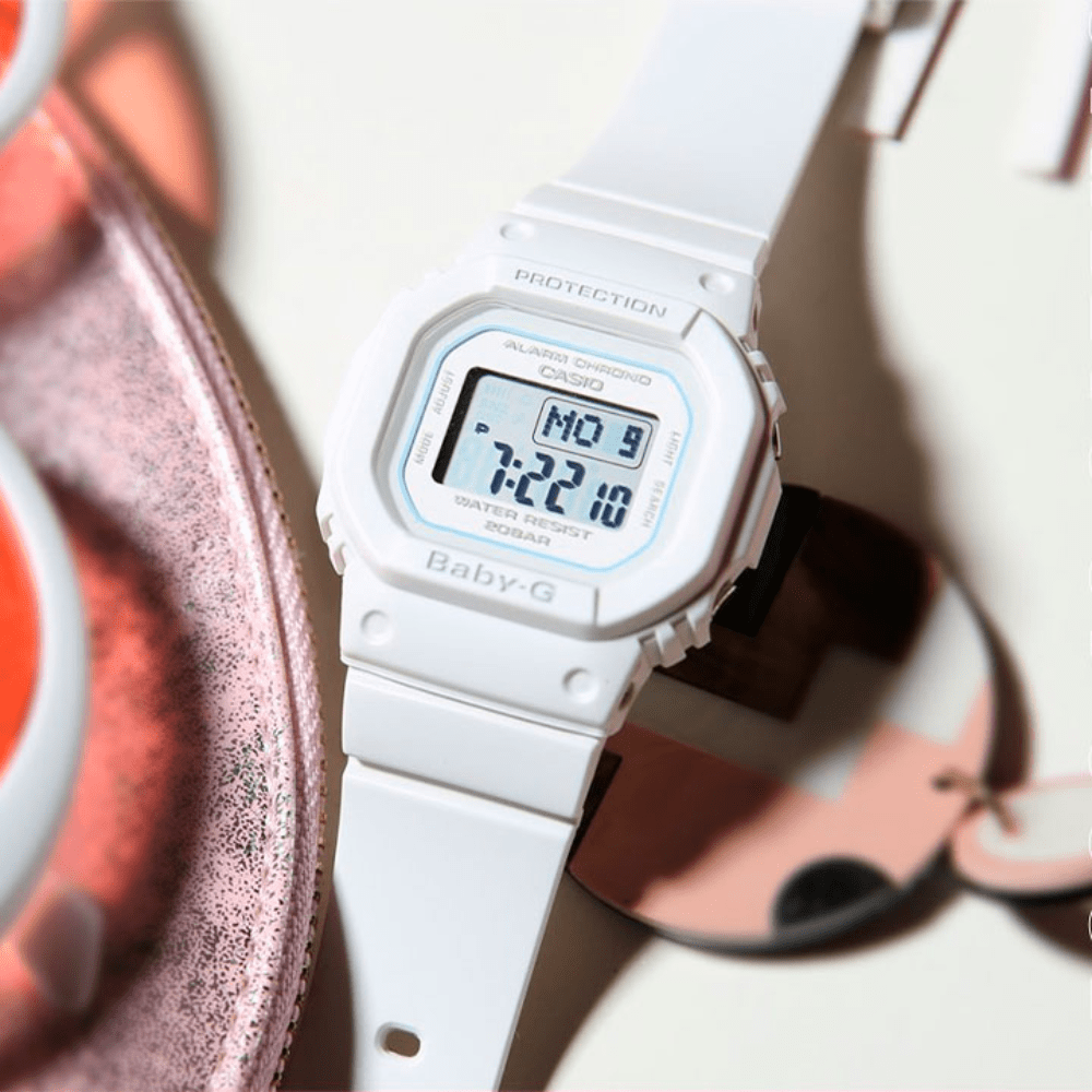 RELOJ CASIO BGD-560-7DR MUJER BABY-G BLANCO-2