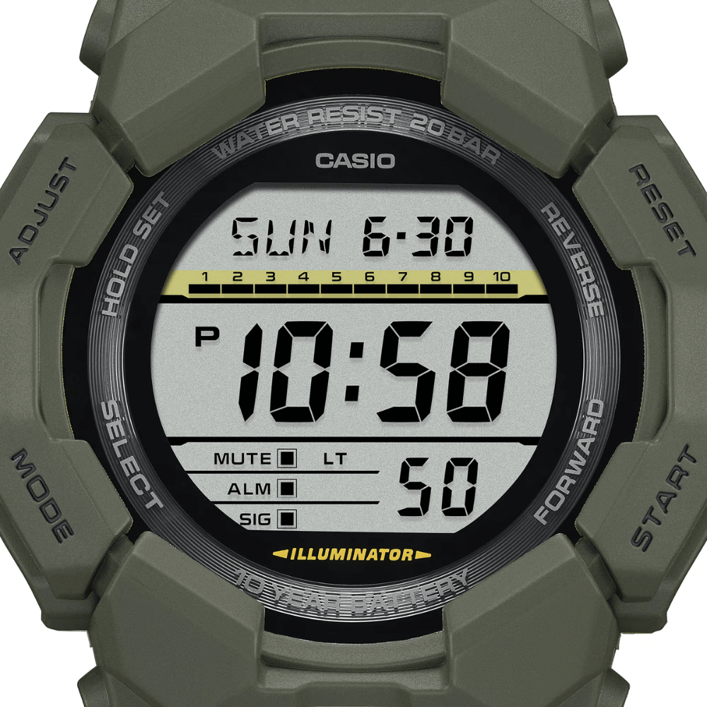 Reloj Casio G-Shock GD-010-3DR Digital Core Guard Verde Hombre-3