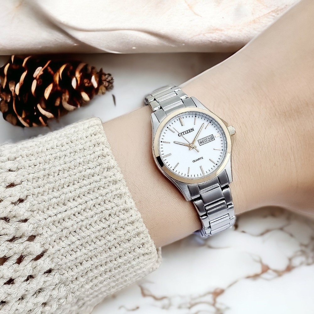 RELOJ CITIZEN EQ0596-87A QUARTZ PLATEADO MUJER-1