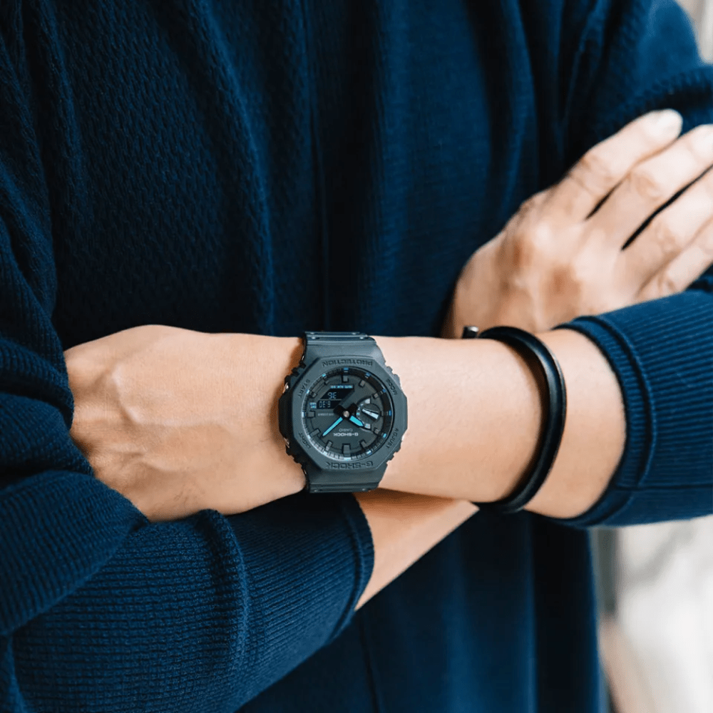 RELOJ G SHOCK GA 2100 1A2DR CARBON CORE GUARD NEGRO-2