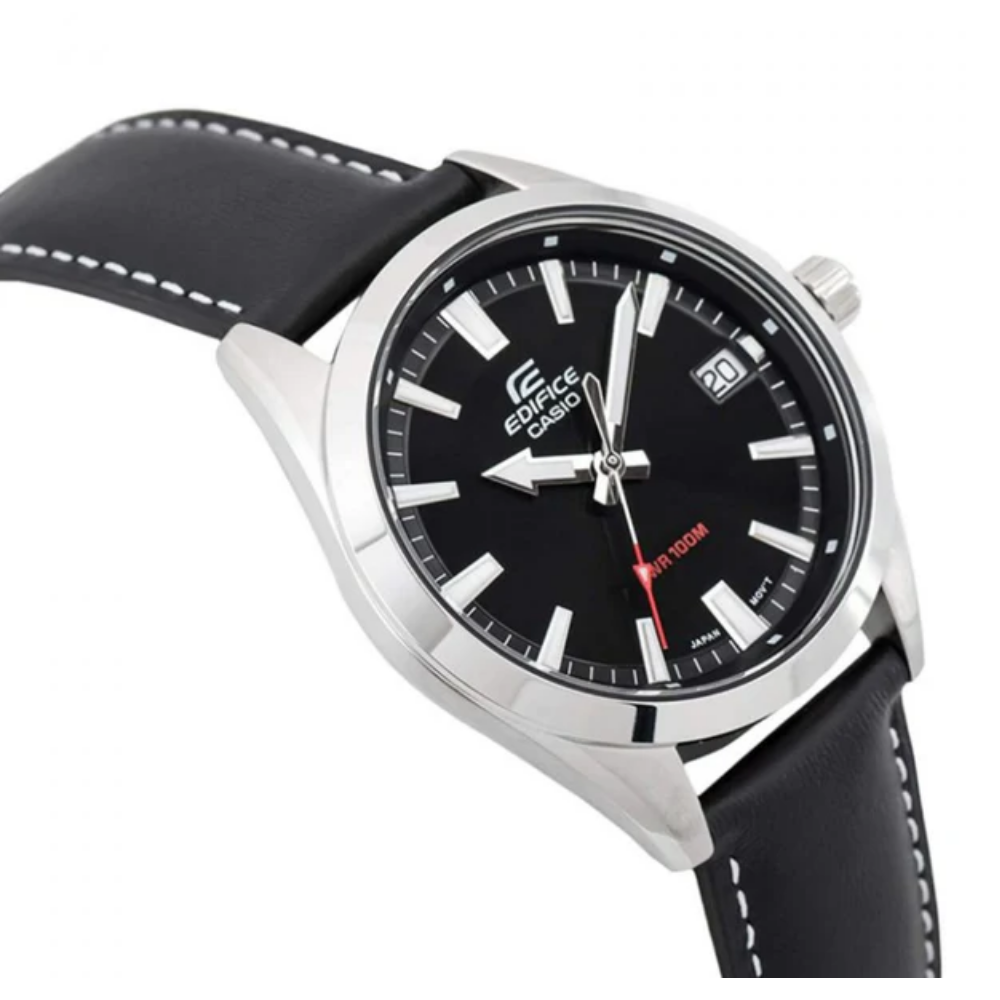  RELOJ CASIO EDIFICE EFR-100L-1AVUDF HOMBRE PLATEADO NEGRO -4