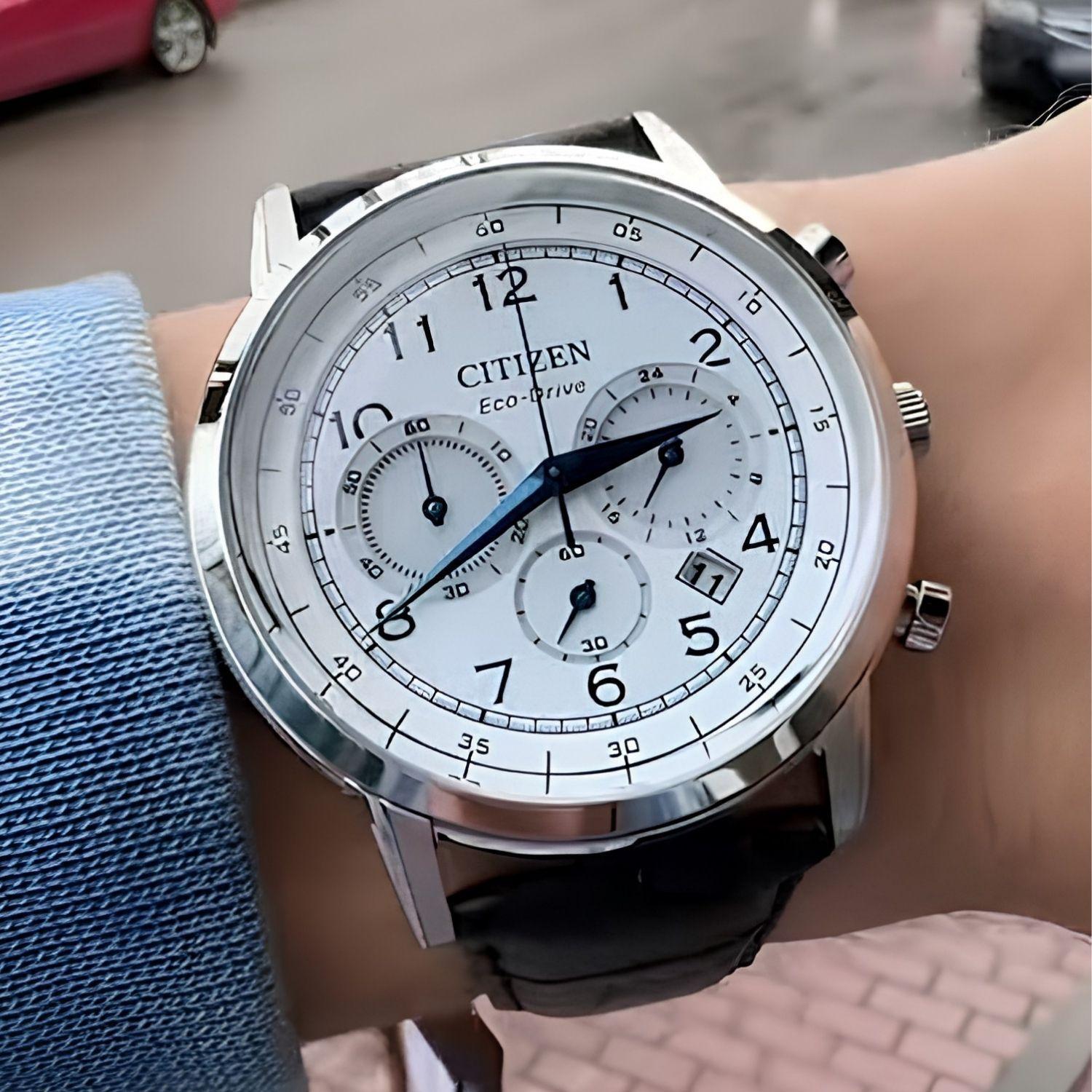 Reloj Citizen Eco-Drive CA4630-02A Chrono Cuero Hombre-1