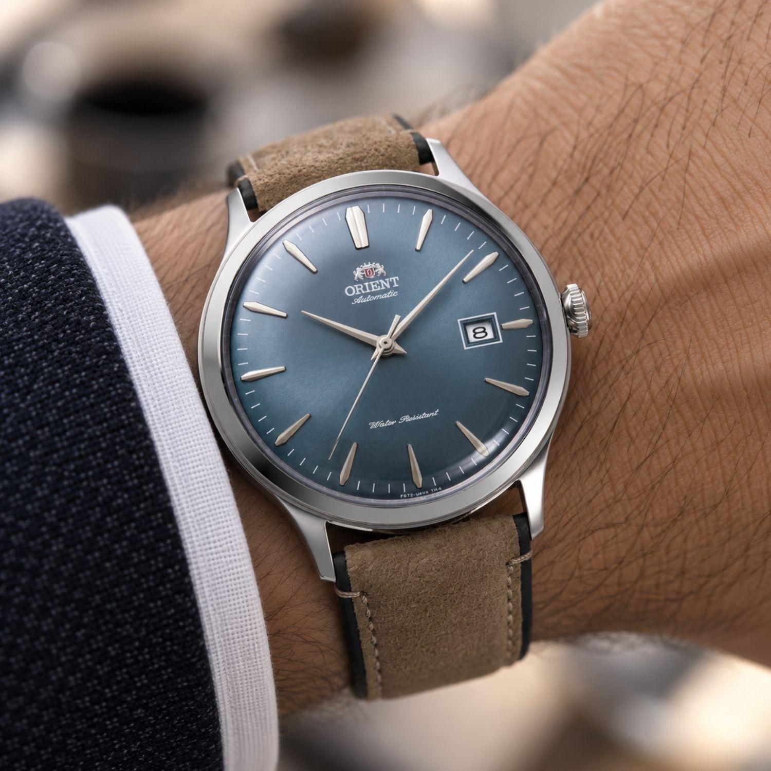 Reloj Orient Bambino RA-AC0P03L30B V4 Automático Clásico Plateado Azul Hombre-2