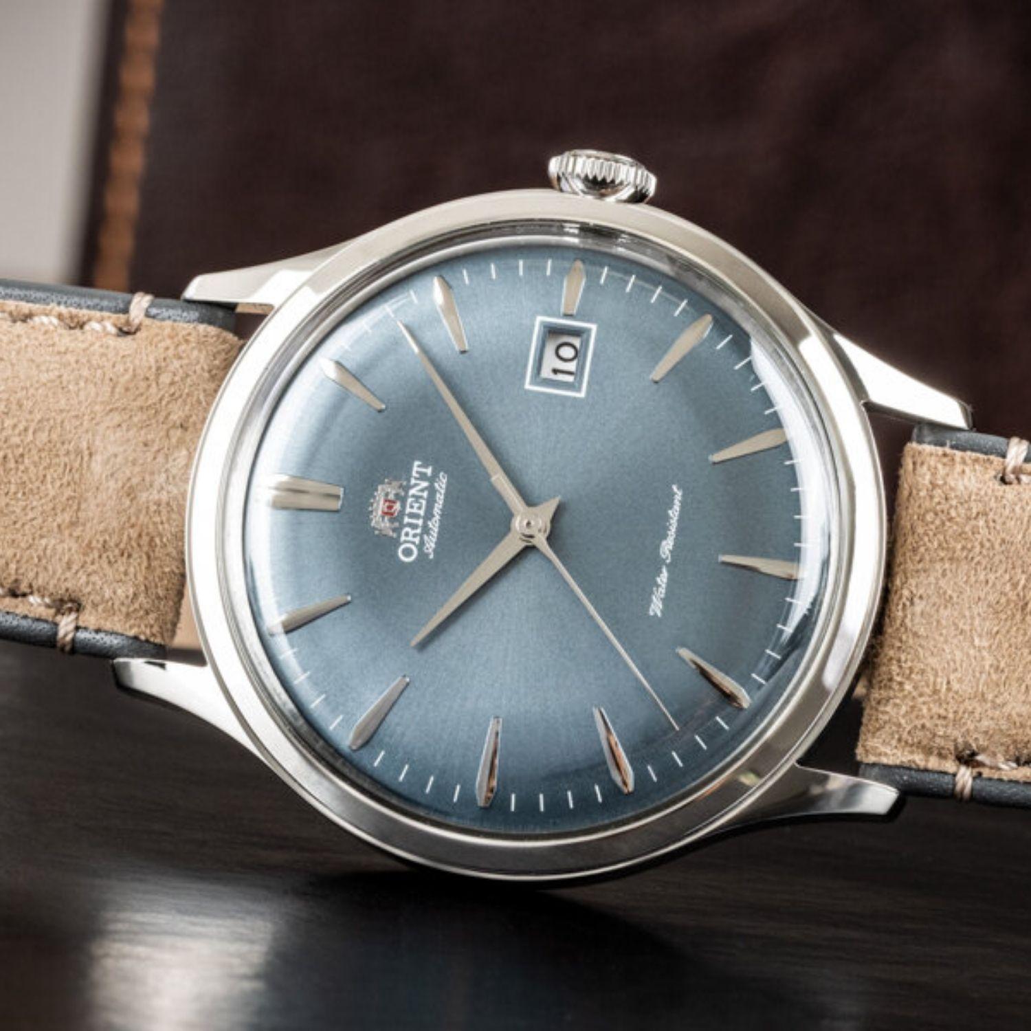 Reloj Orient Bambino RA-AC0P03L30B V4 Automático Clásico Plateado Azul Hombre-4