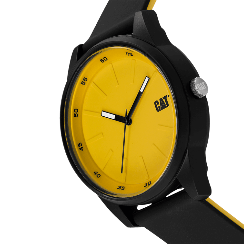  RELOJ CAT LJ-160-21-721 INSIGNIA NEGRO AMARILLO HOMBRE-1