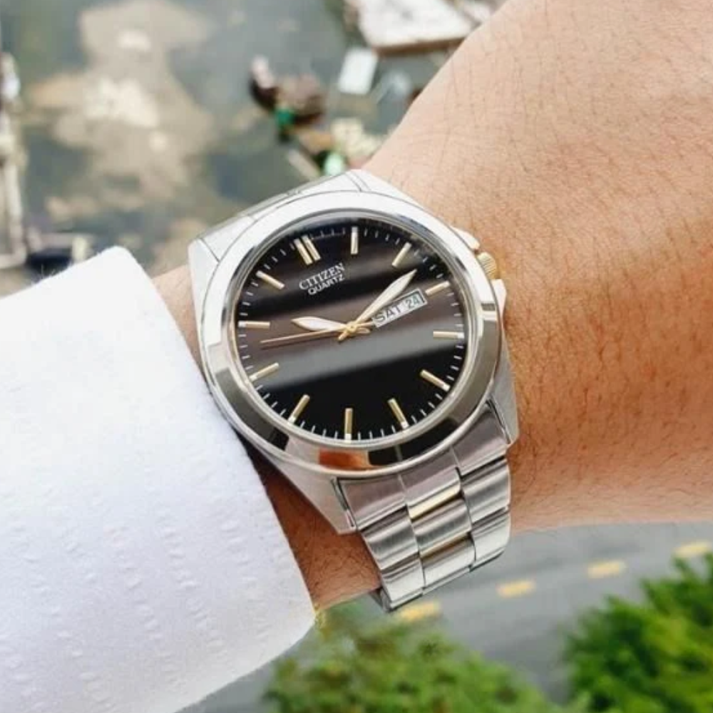  RELOJ CITIZEN BF0584-56E QUARTZ BICOLOR DORADO PLATEADO HOMBRE-2