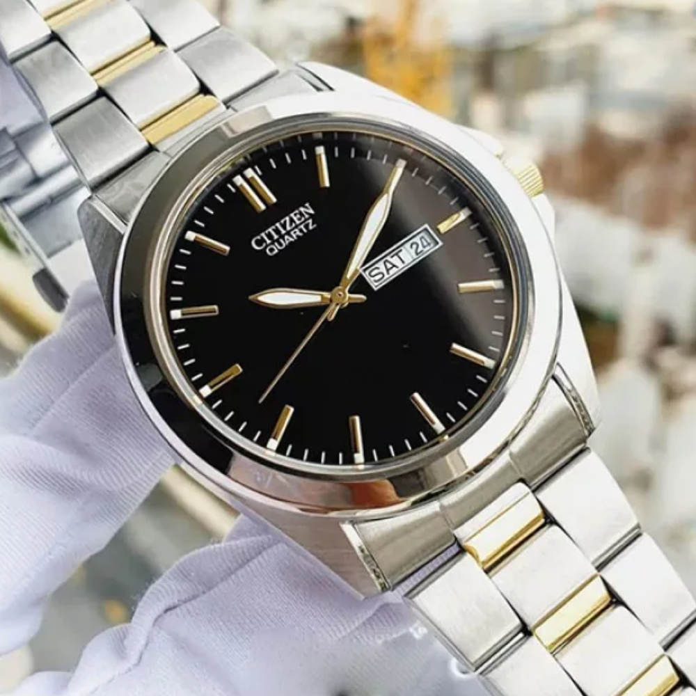  RELOJ CITIZEN BF0584-56E QUARTZ BICOLOR DORADO PLATEADO HOMBRE-3