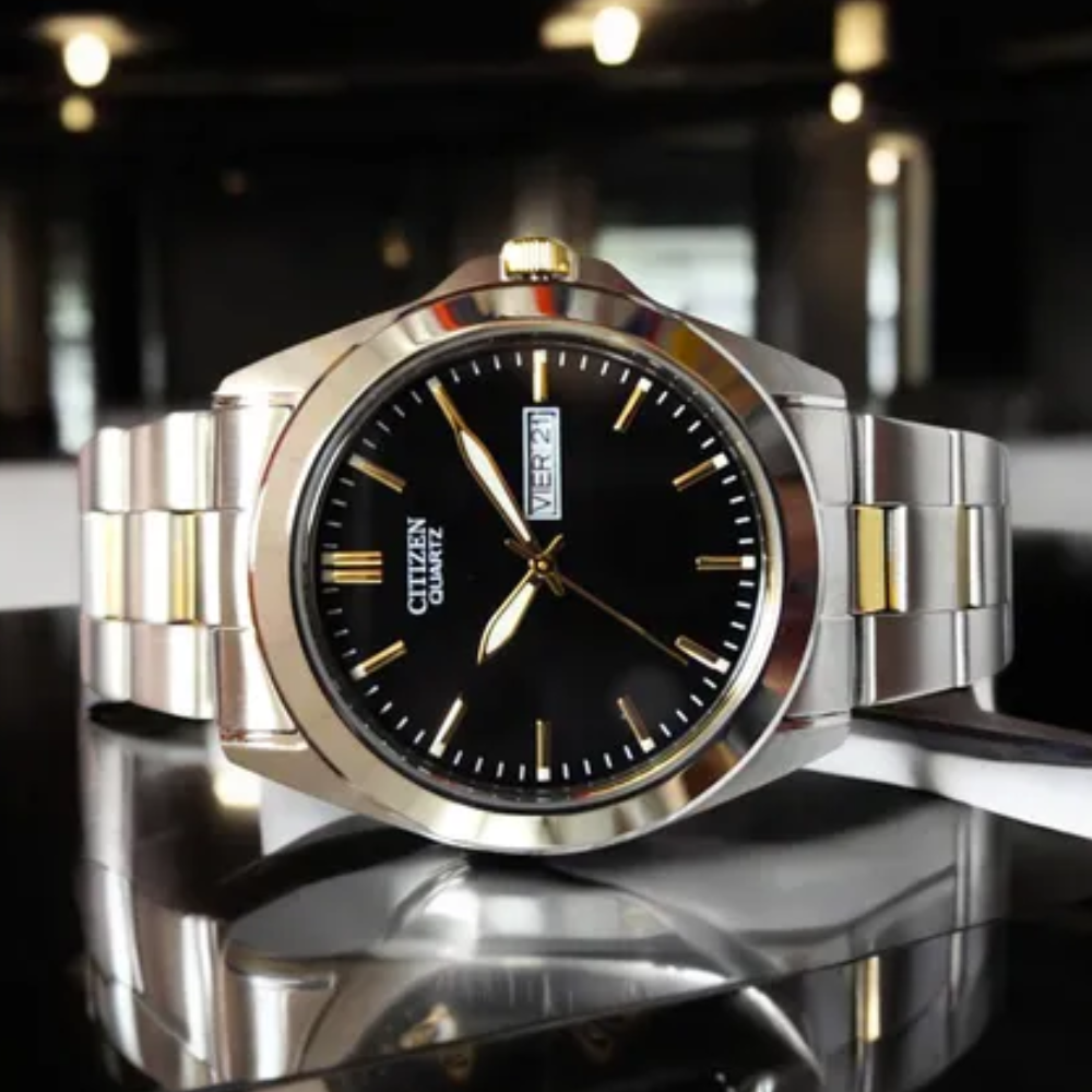  RELOJ CITIZEN BF0584-56E QUARTZ BICOLOR DORADO PLATEADO HOMBRE-5